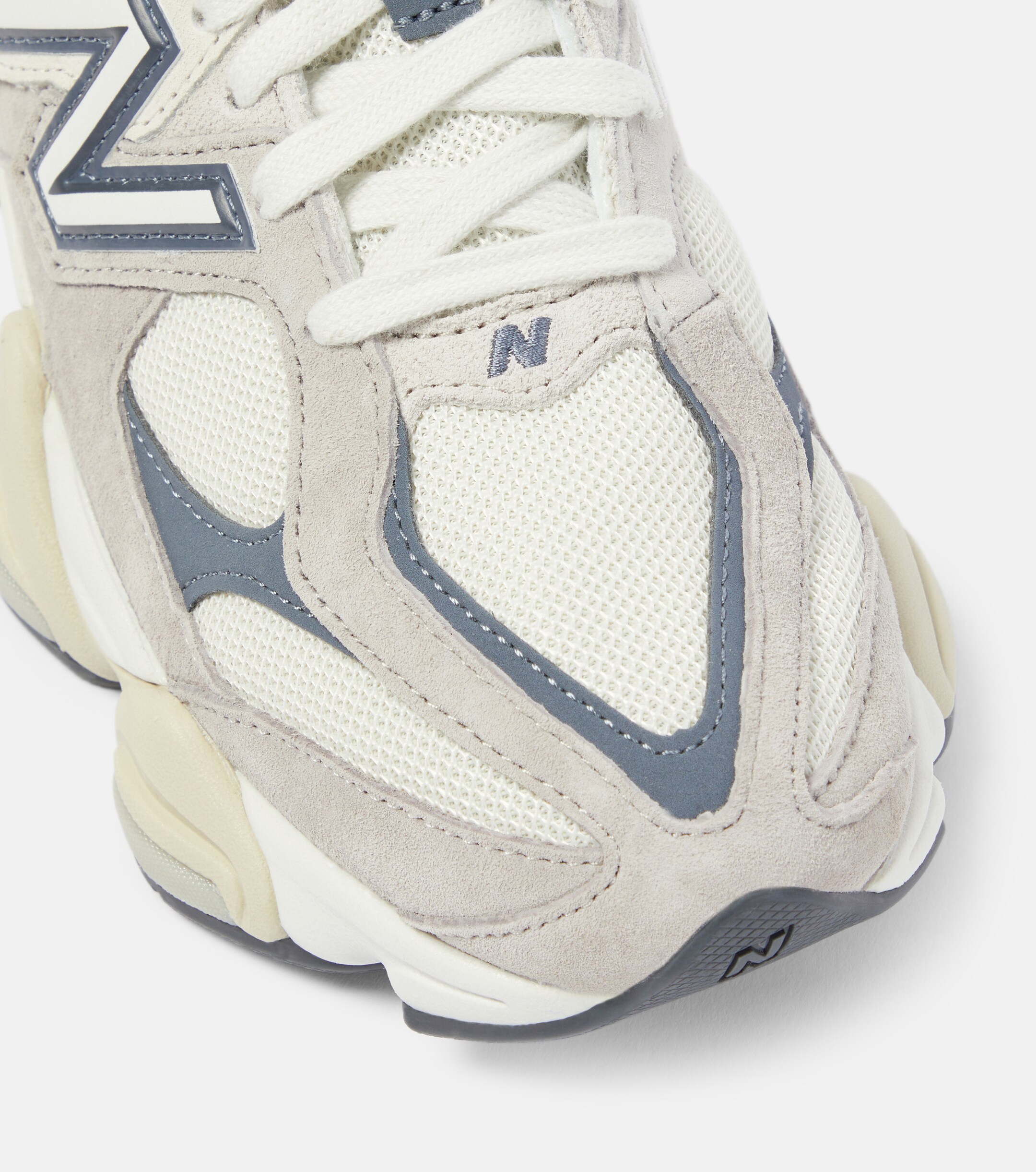 New Balance 9060 suede-trimmed sneakers