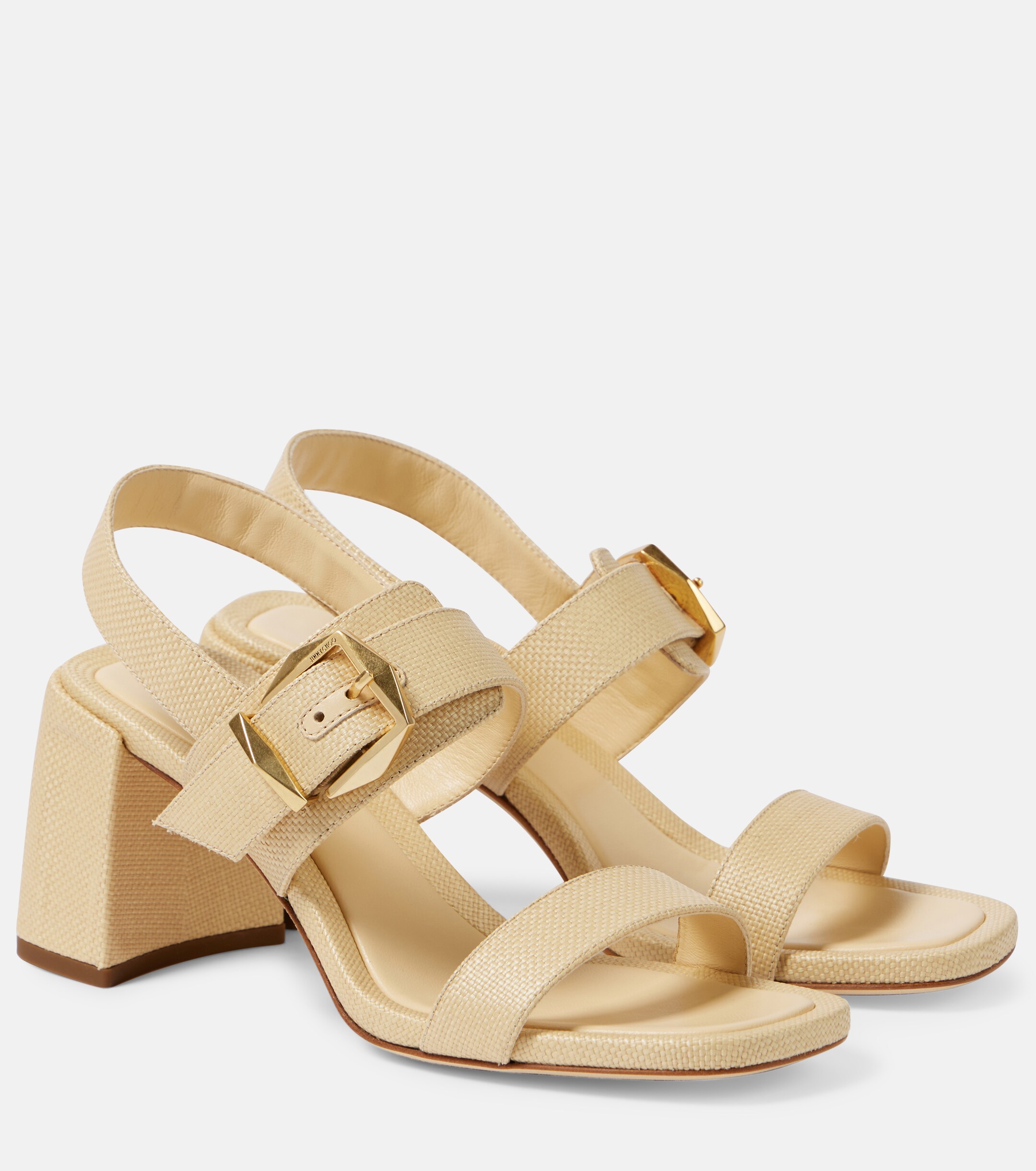 JIMMY CHOO Hawke 70 canvas sandals