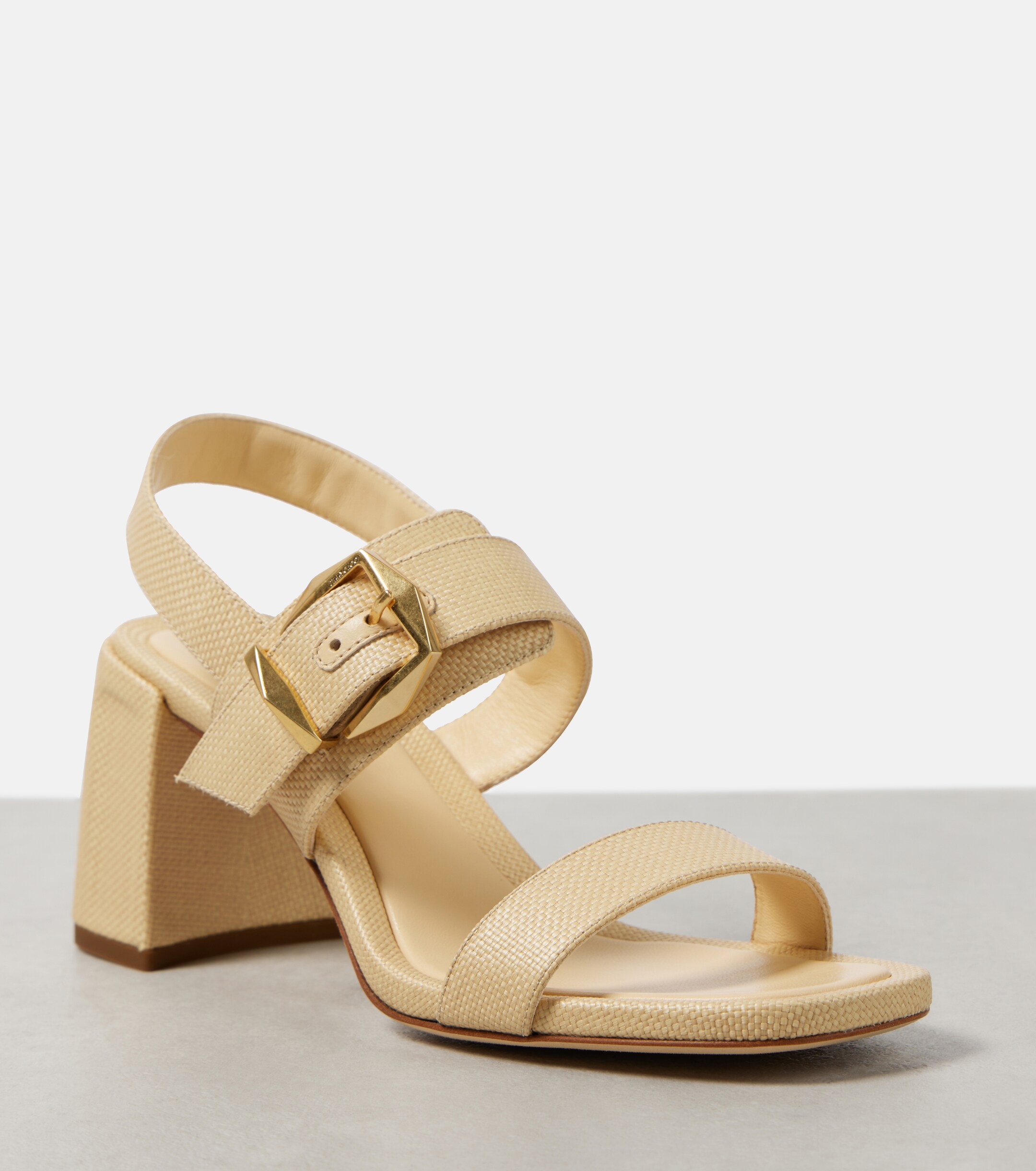 JIMMY CHOO Hawke 70 canvas sandals thumbnail