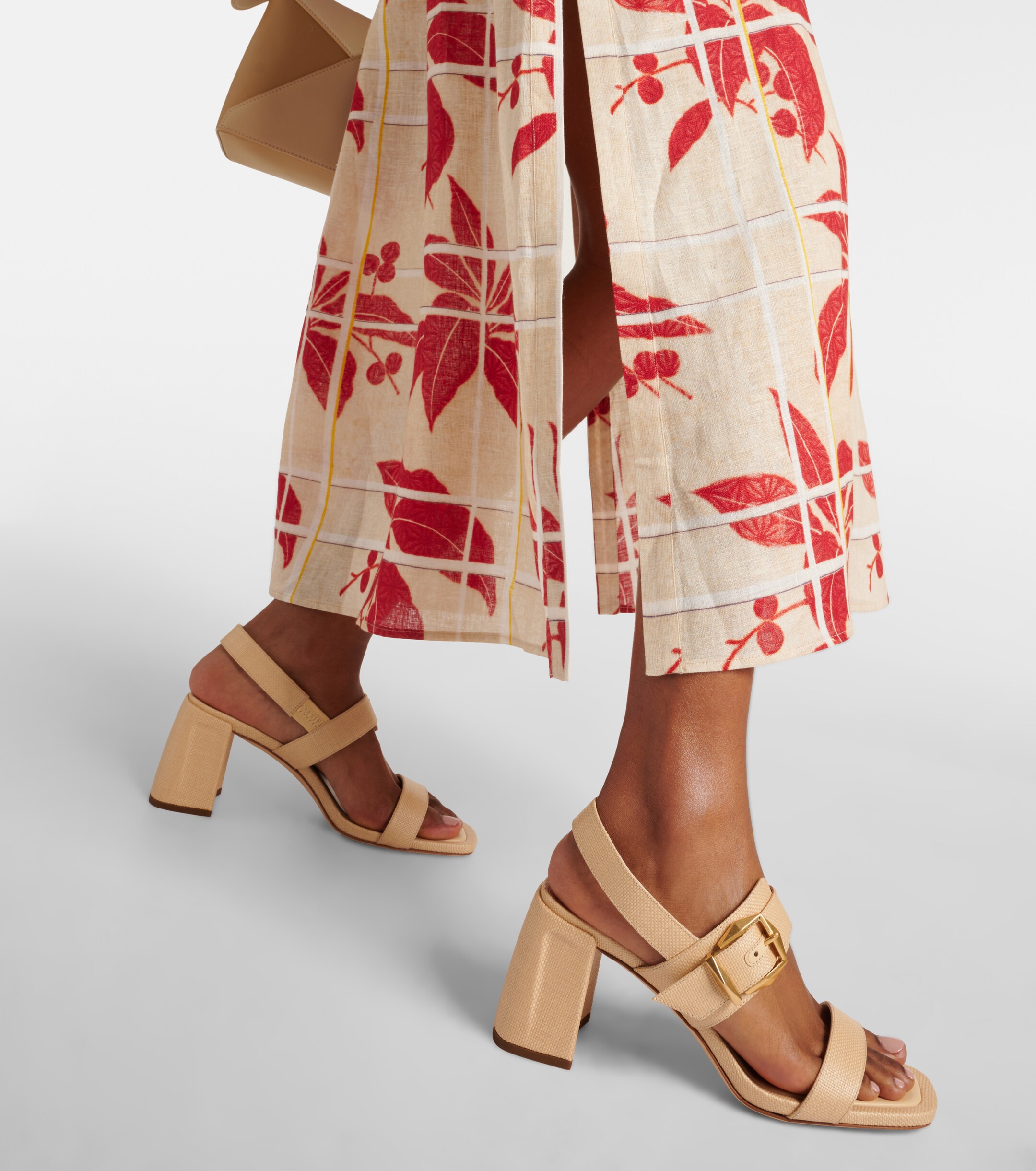 JIMMY CHOO Hawke 70 canvas sandals thumbnail