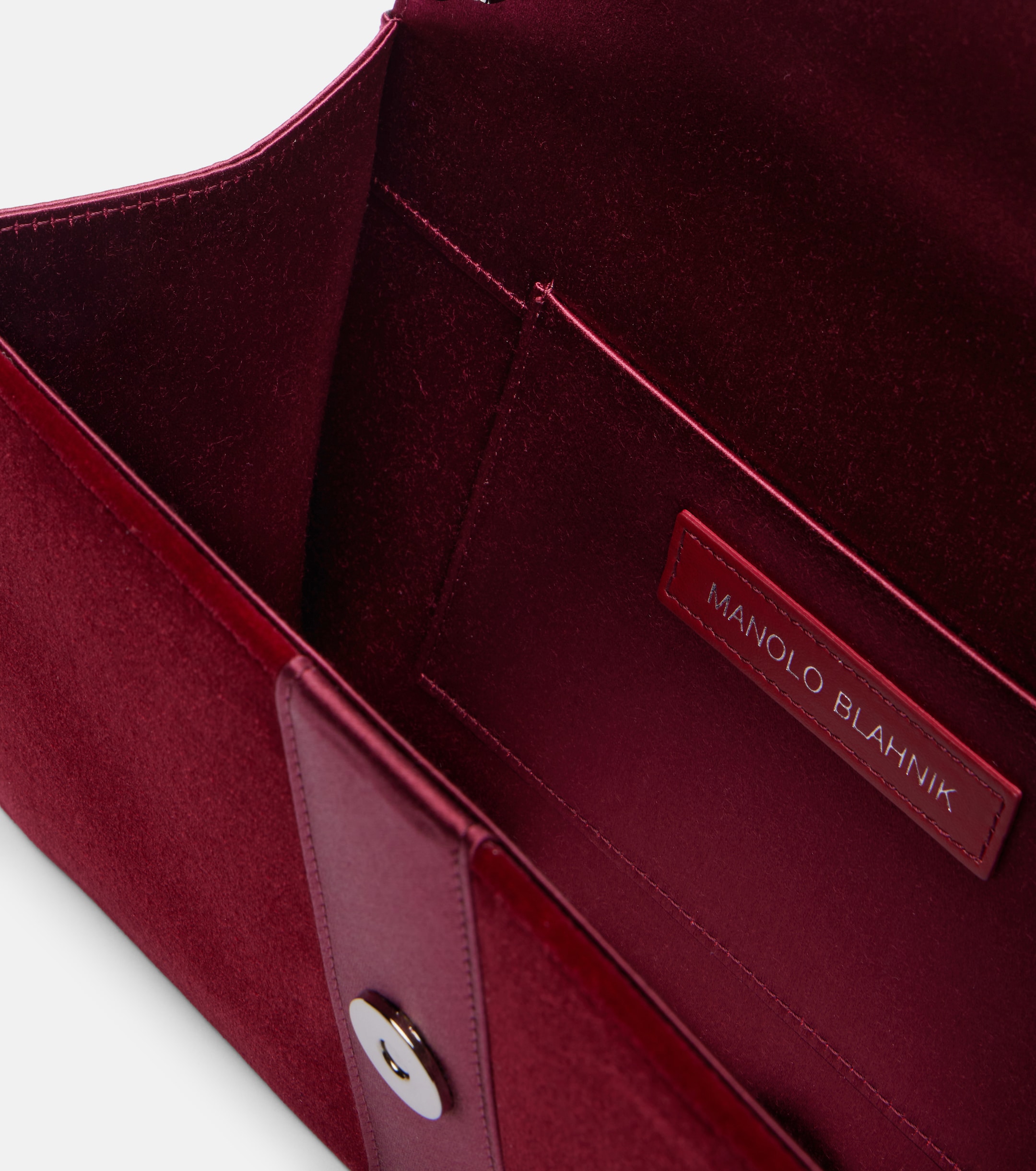 MANOLO BLAHNIK Capri embellished velvet clutch
