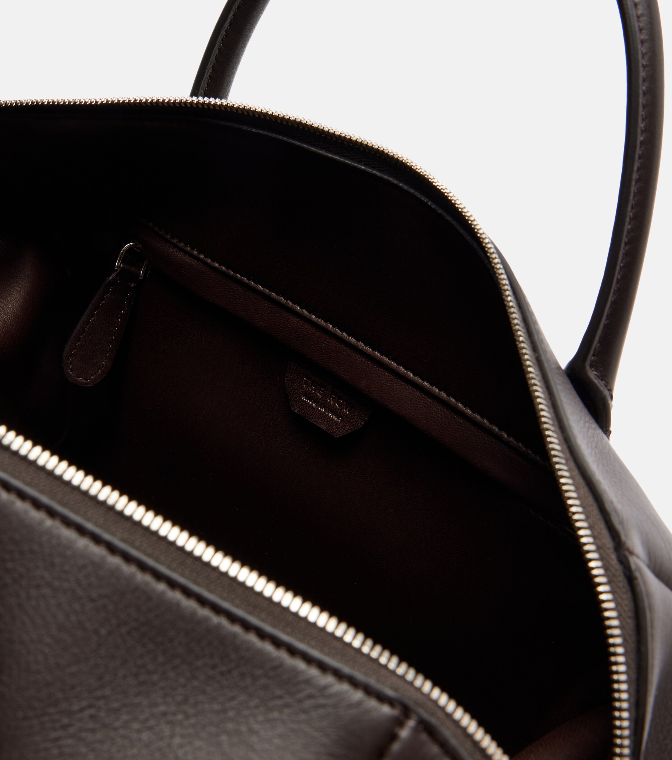 The Row Faye leather bowling bag