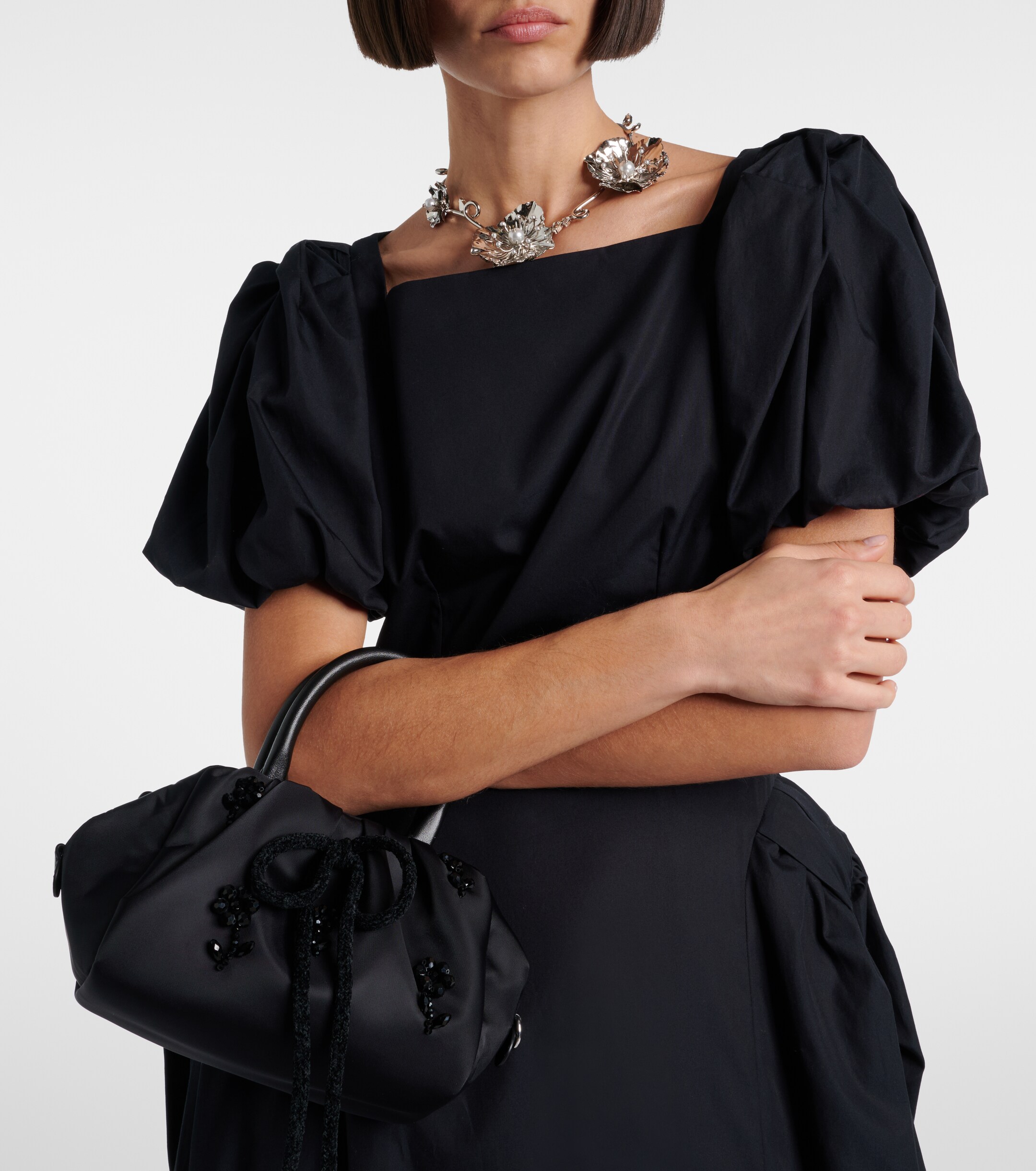 Simone Rocha Mini embellished top-handle bag