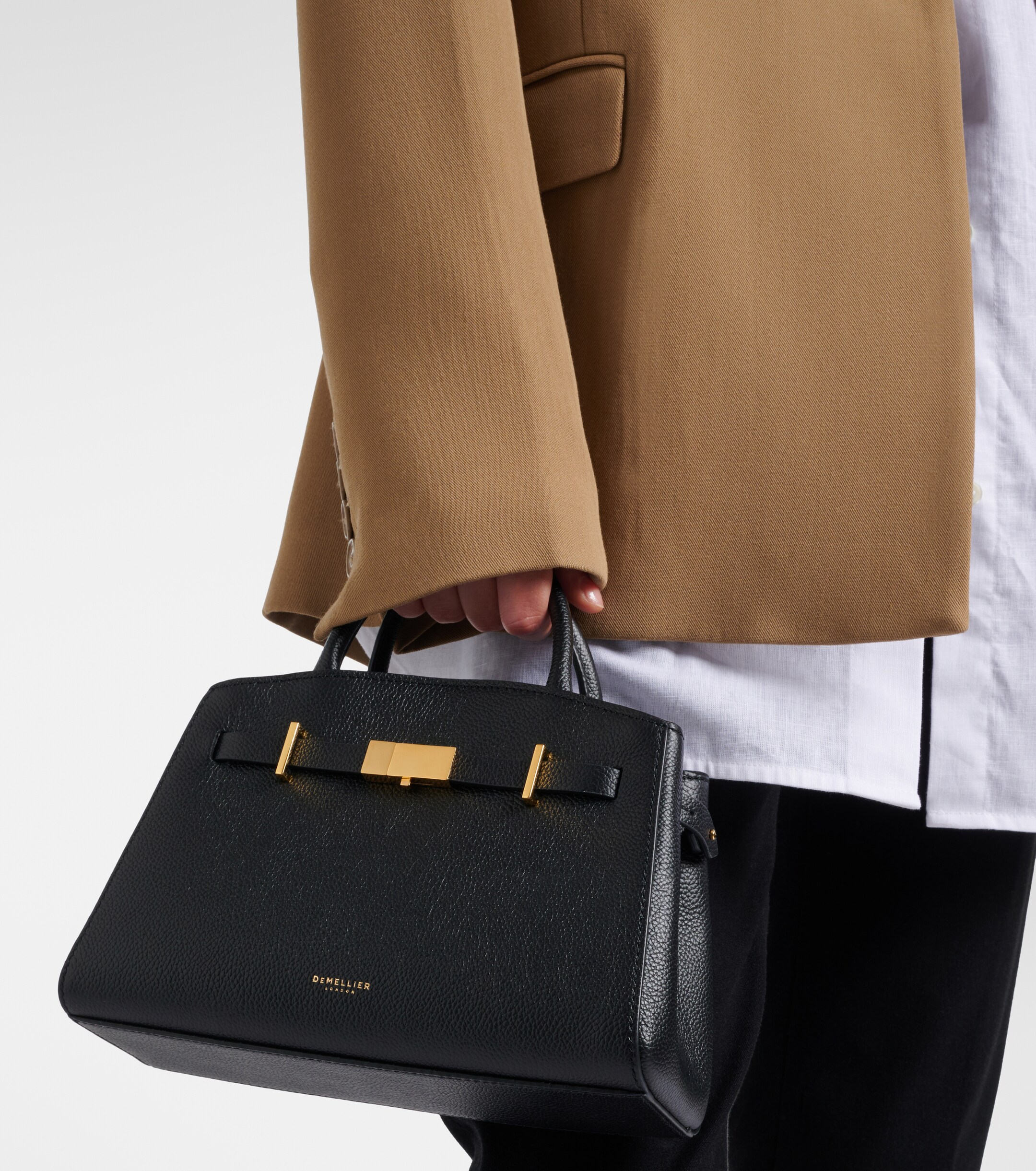 DeMellier Hudson Small leather top-handle bag thumbnail
