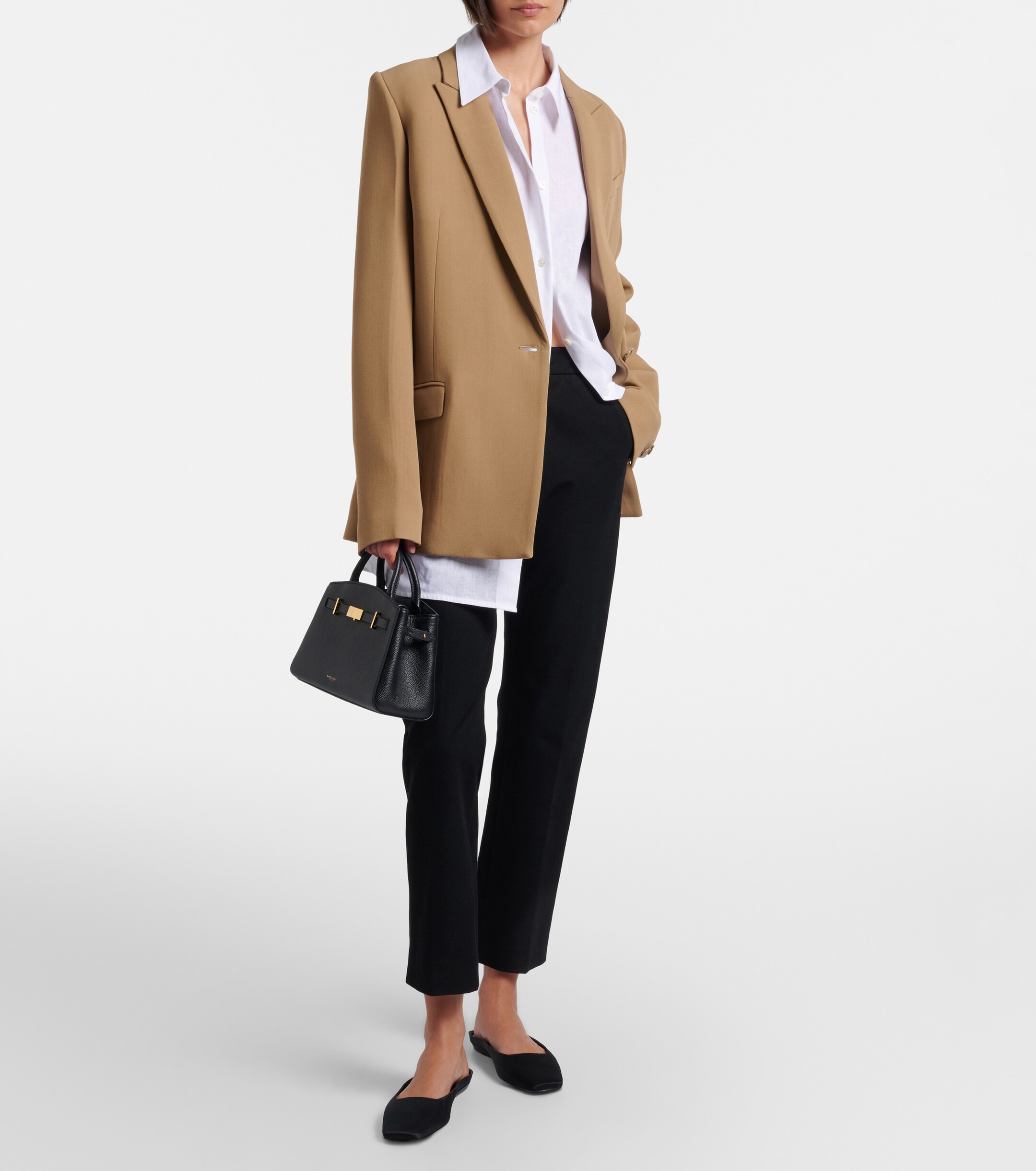 DeMellier Hudson Small leather top-handle bag thumbnail