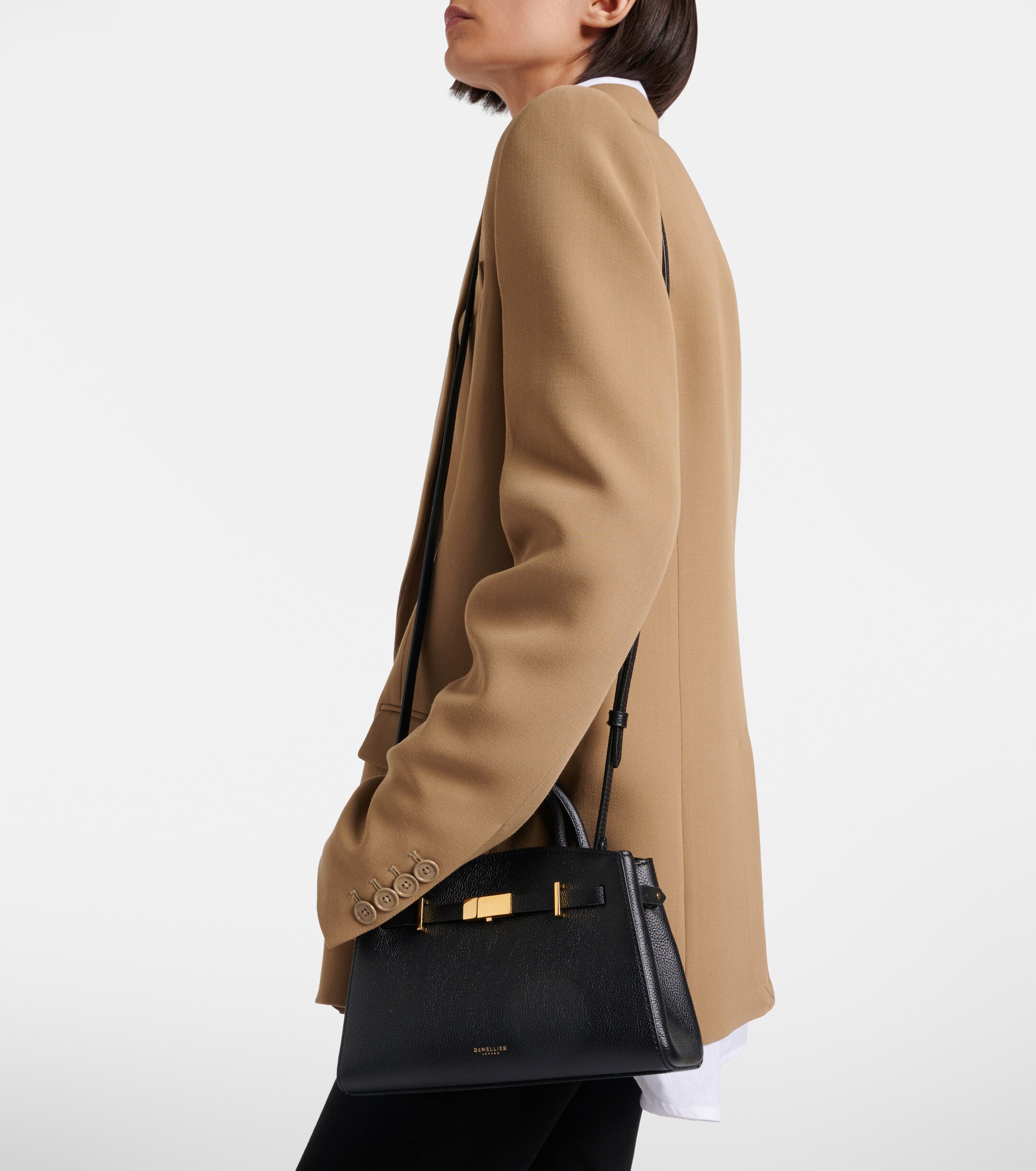 DeMellier Hudson Small leather top-handle bag thumbnail
