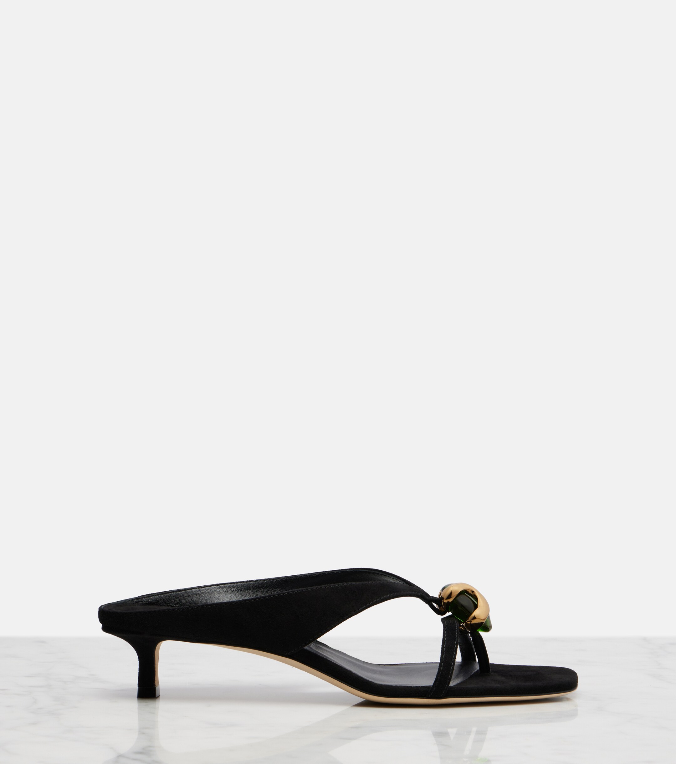 JIMMY CHOO Jimmy Choo Emeri Stone suede thong sandals