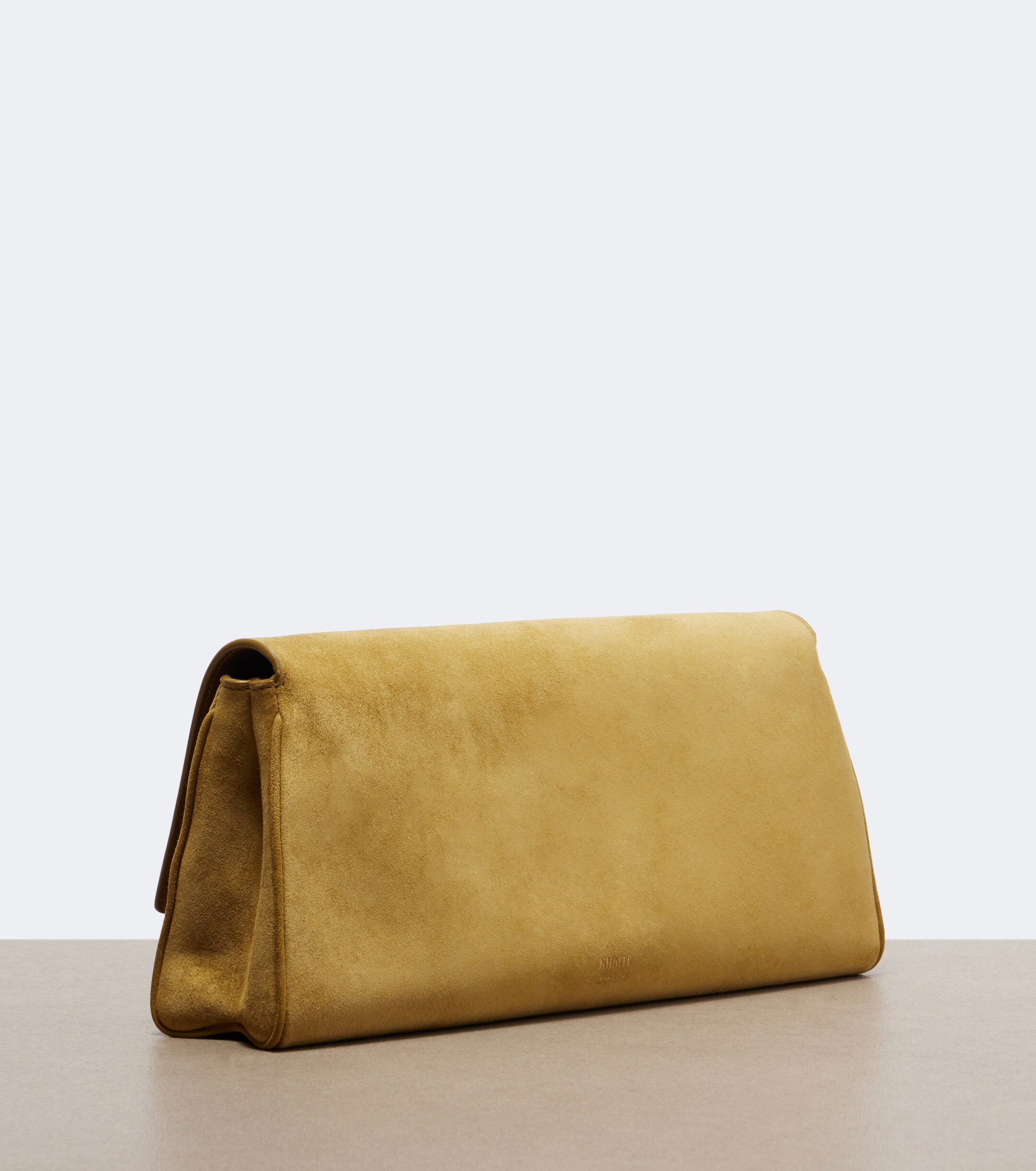 KHAITE Khaite Audrey Medium suede clutch