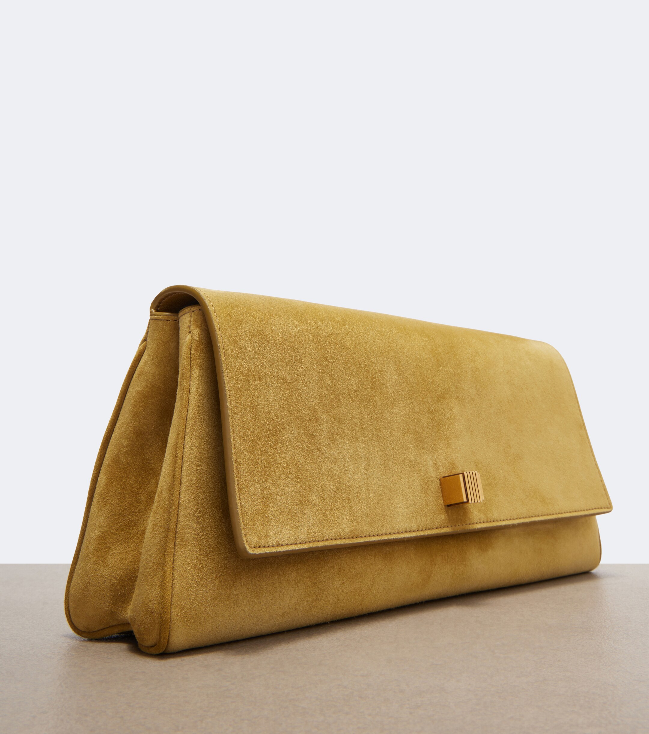 KHAITE Khaite Audrey Medium suede clutch
