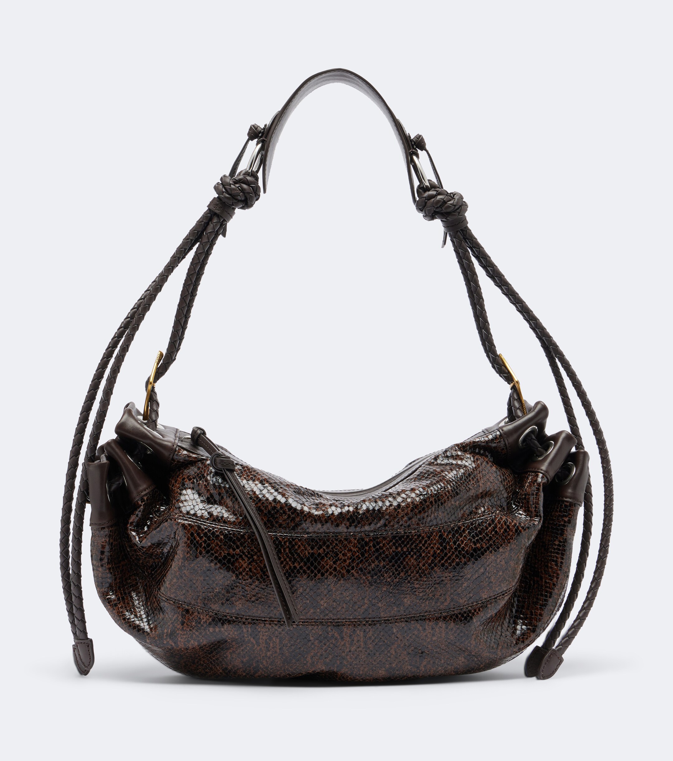 Isabel Marant Maia Medium snake-effect leather shoulder bag