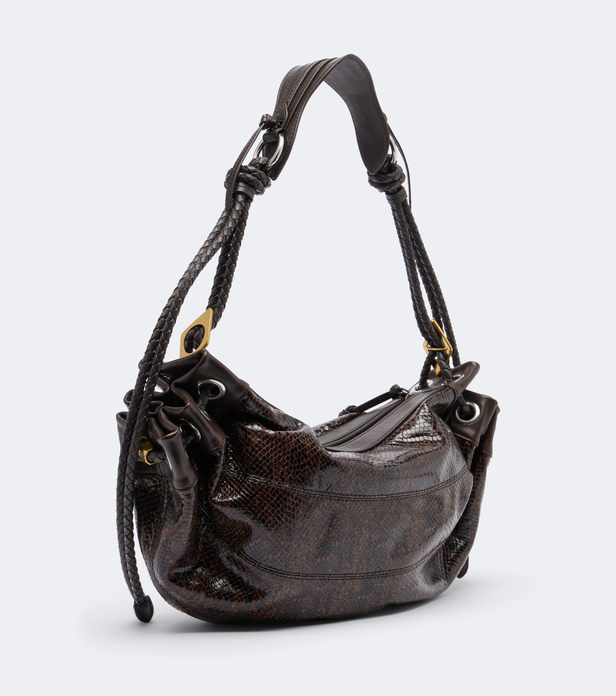 Isabel Marant Maia Medium snake-effect leather shoulder bag