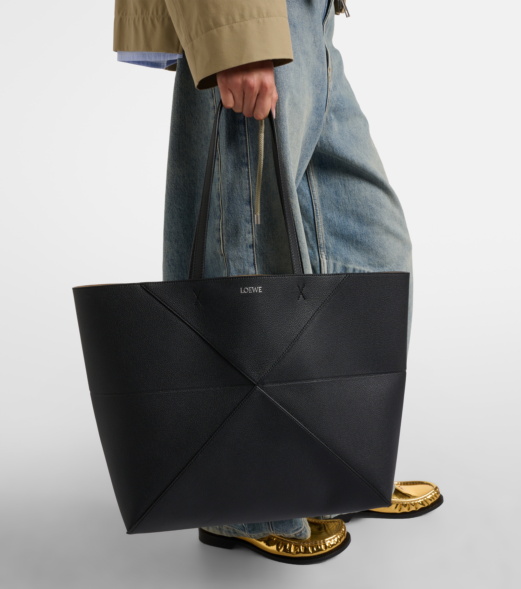 Loewe Puzzle Fold Large leather tote bag