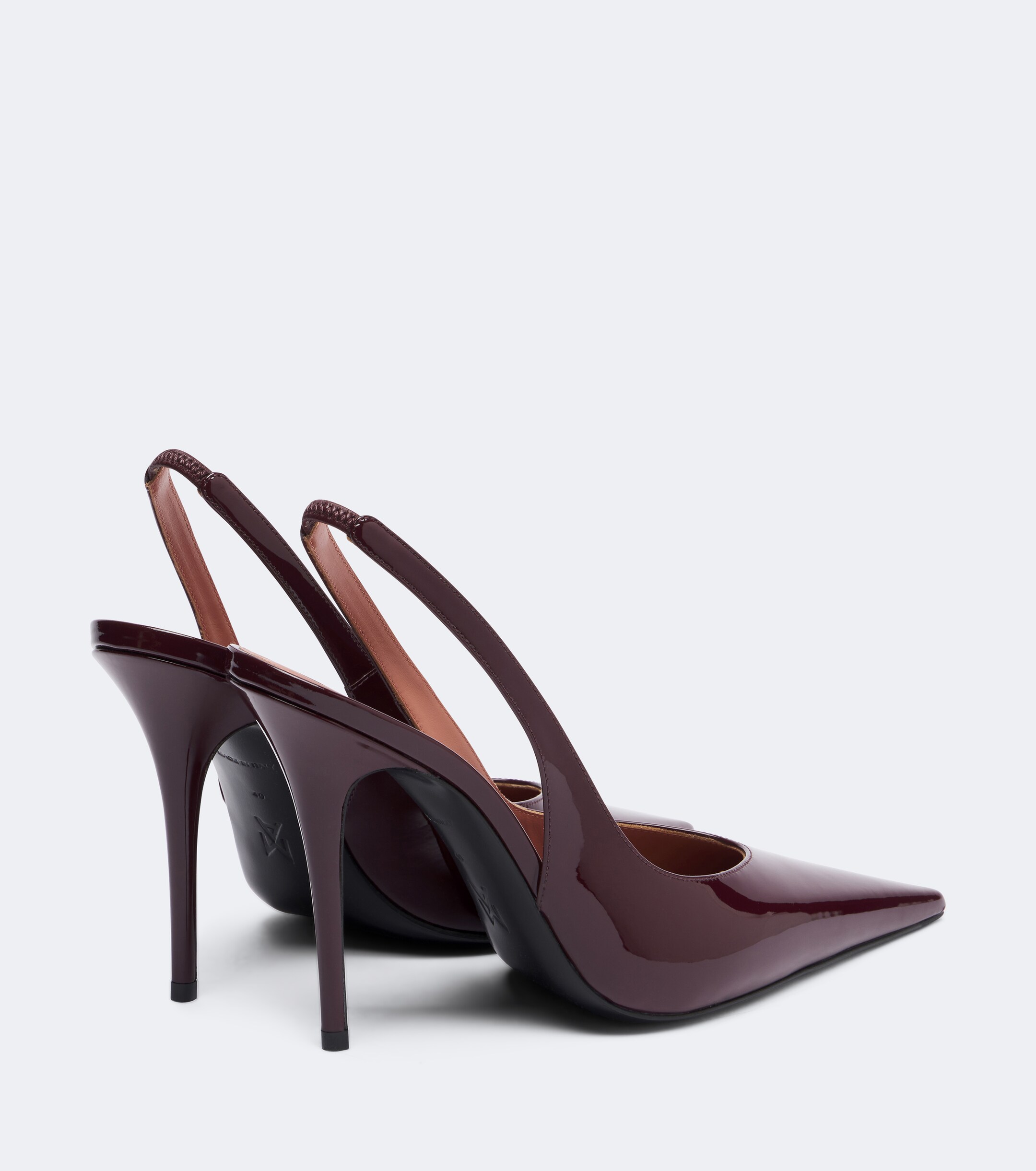 AMINA MUADDI Amina Muaddi Anok patent leather slingback pumps