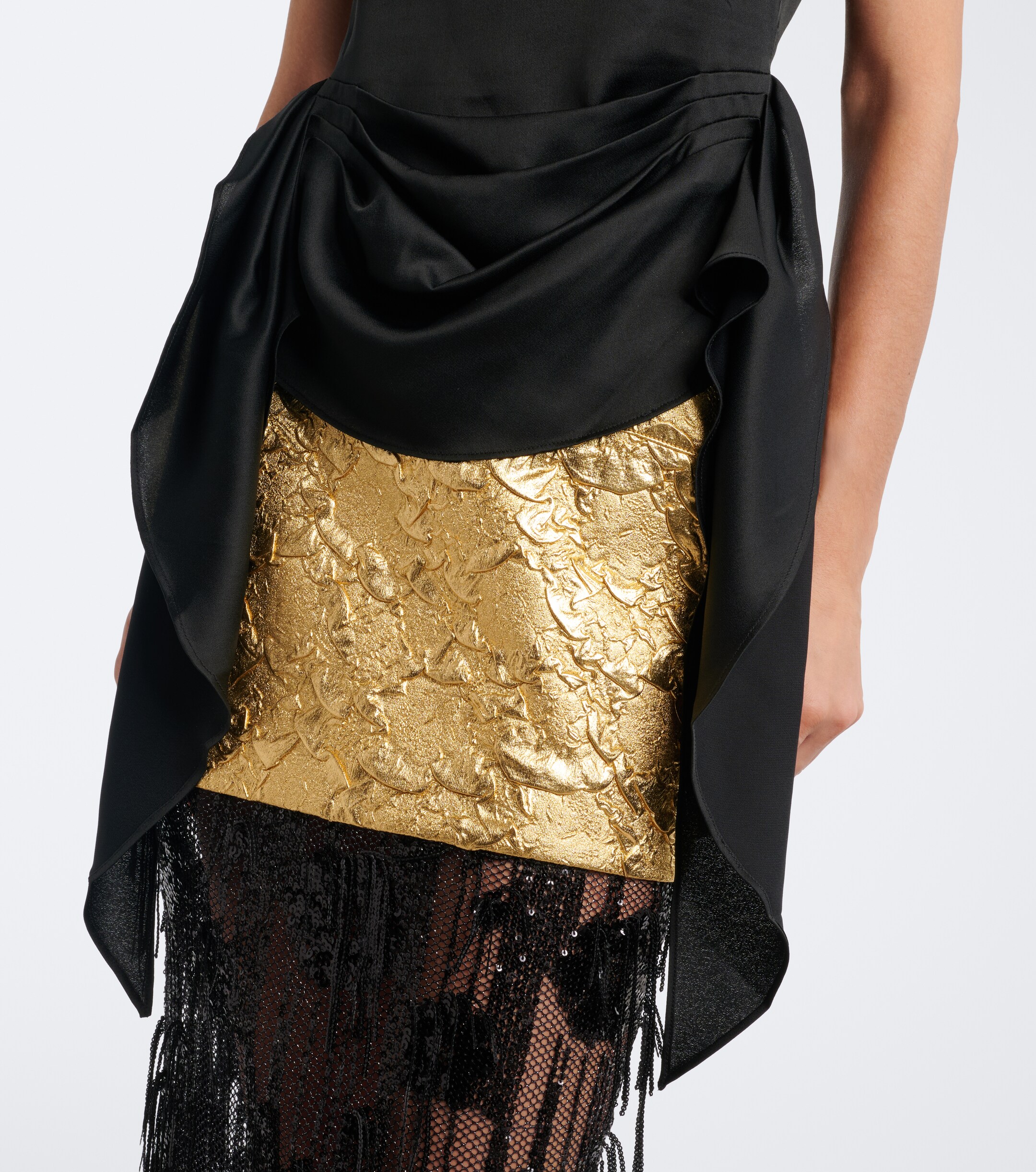 Jacques Wei Jacques Wei Embroidered draped satin camisole