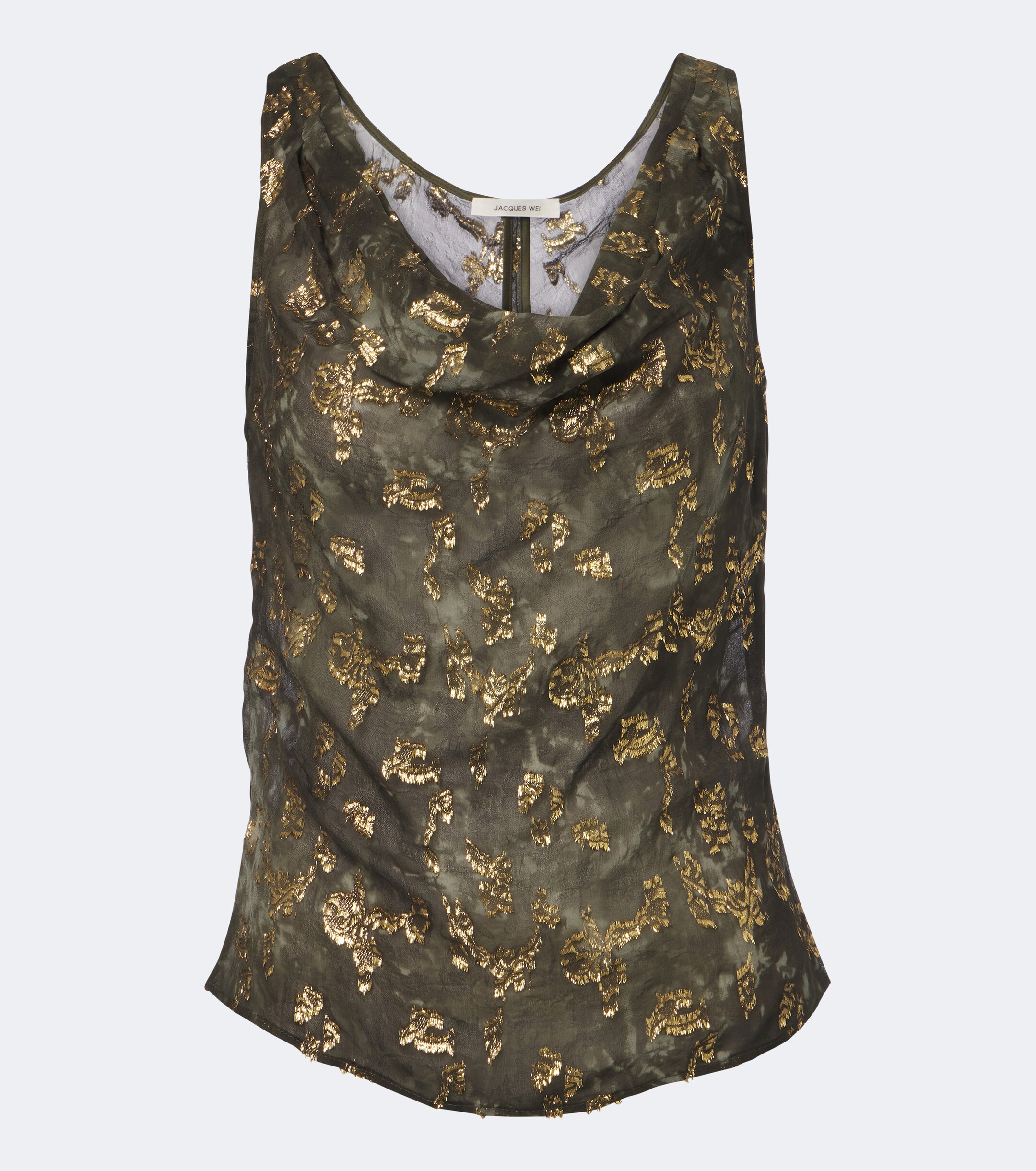 Jacques Wei Jacques Wei Embellished silk-blend top