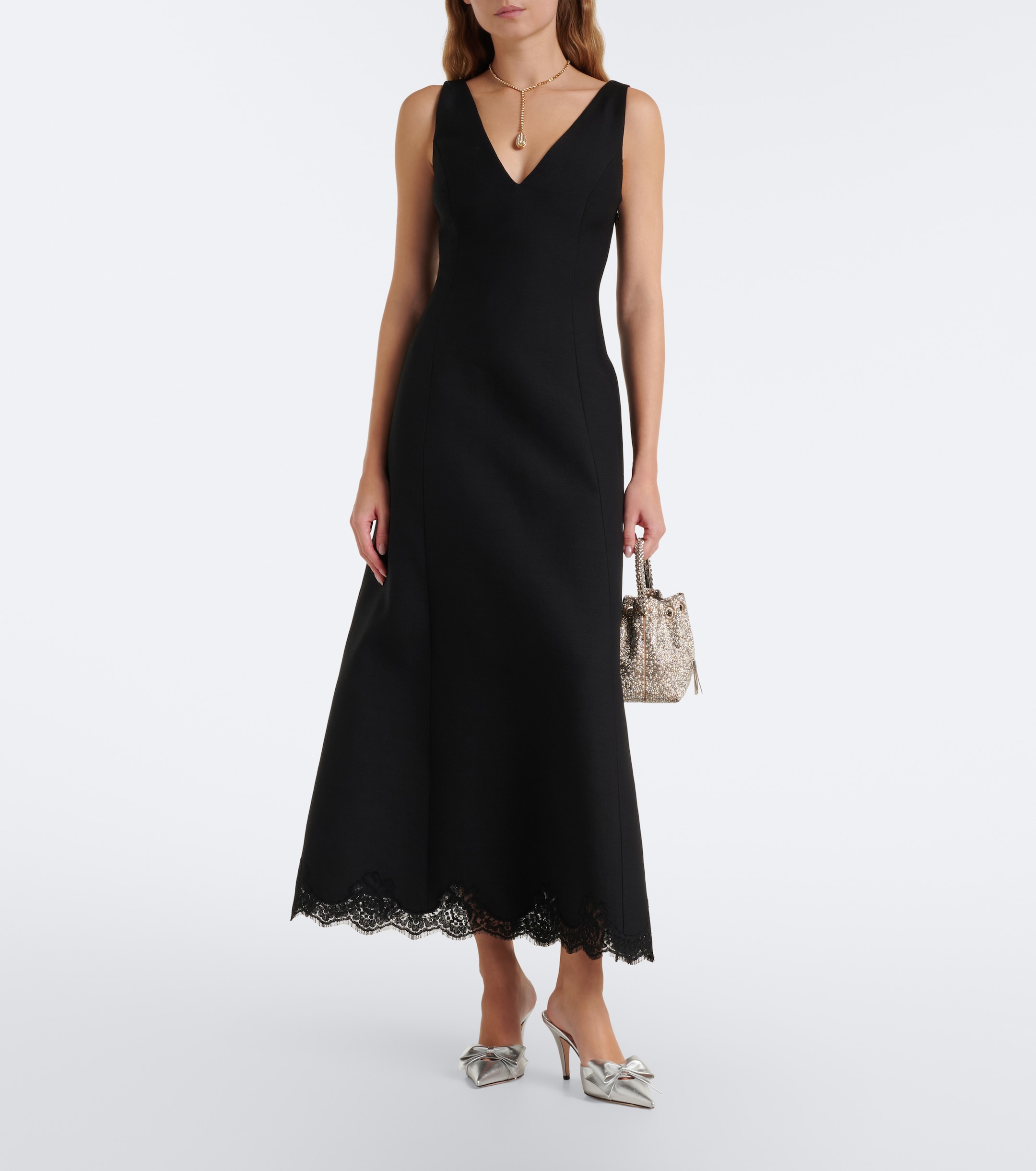 JIMMY CHOO Jimmy Choo Bon Bon embellished bucket bag