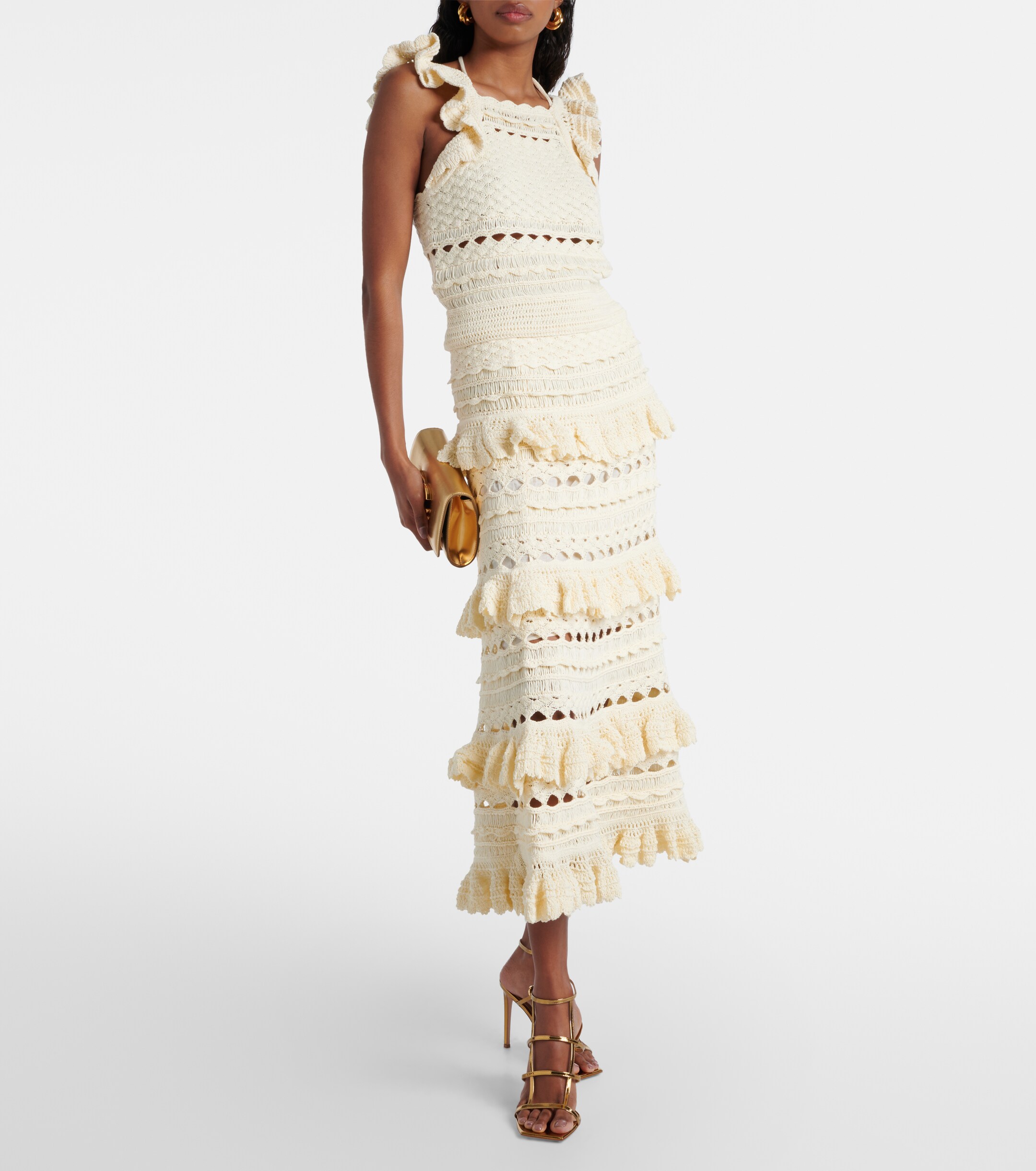 GIANVITO ROSSI Mondry metallic leather sandals