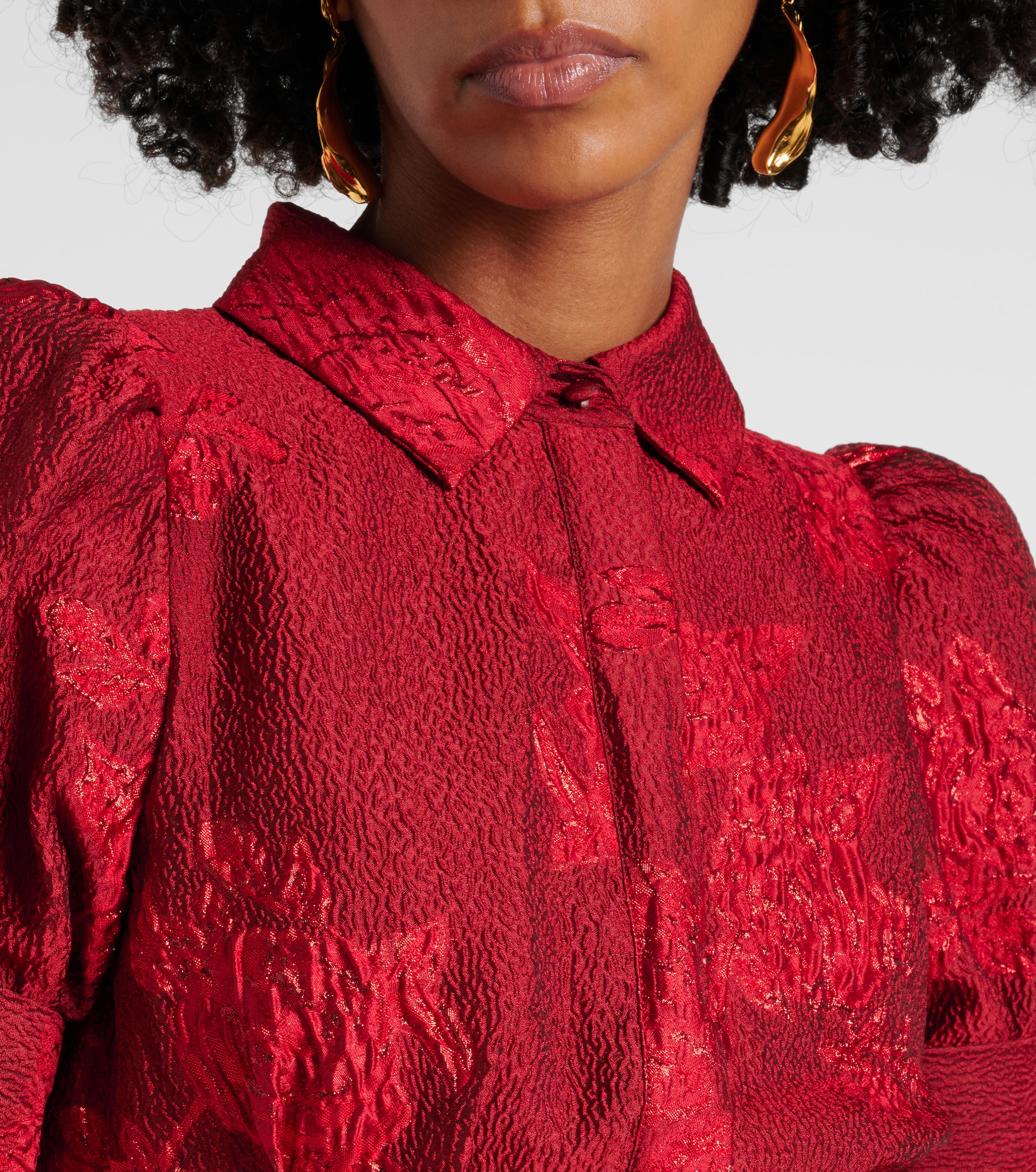 Rebecca Vallance Henrietta belted brocade gown