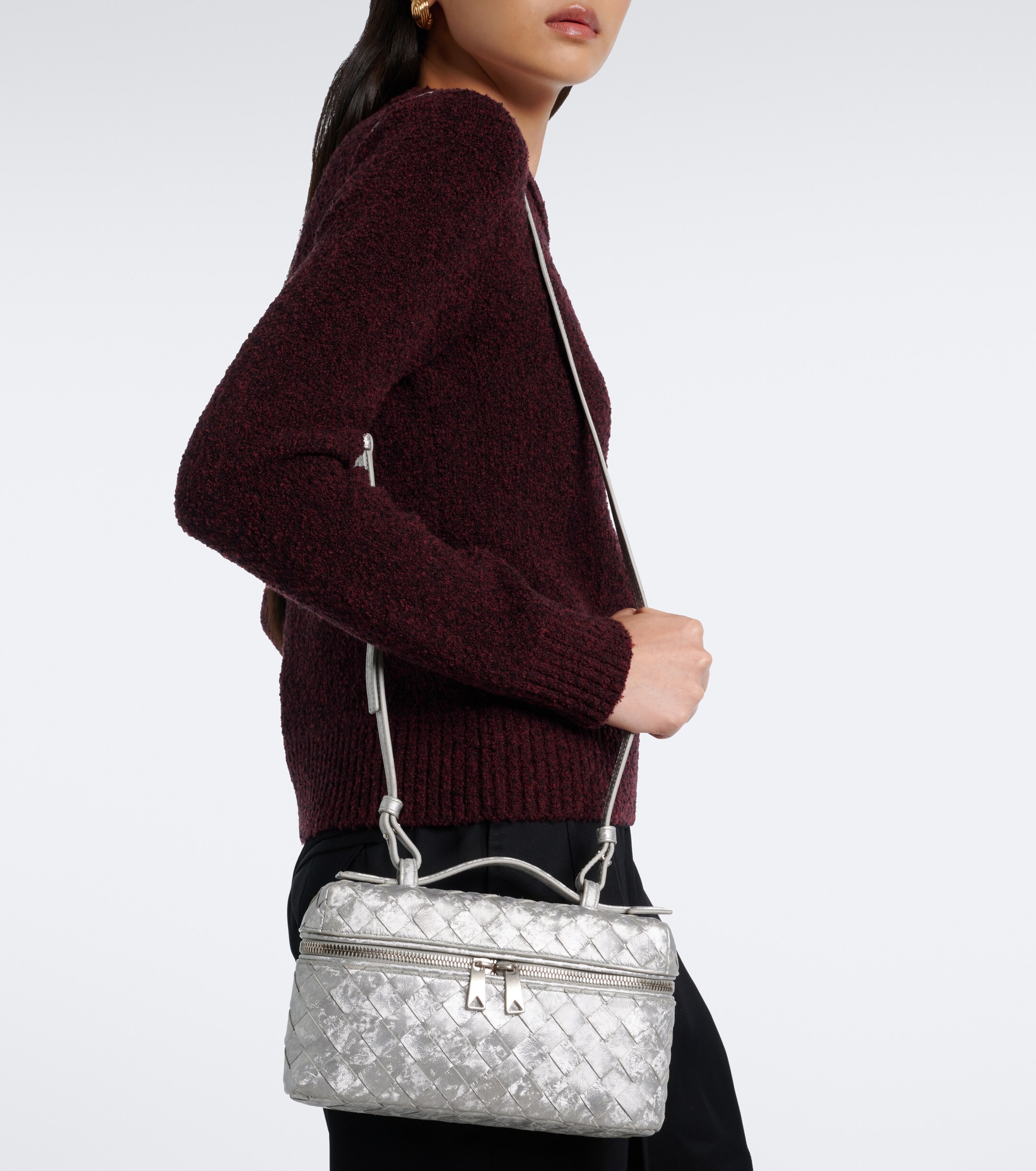 Bottega Veneta Bang Bang metallic leather vanity bag