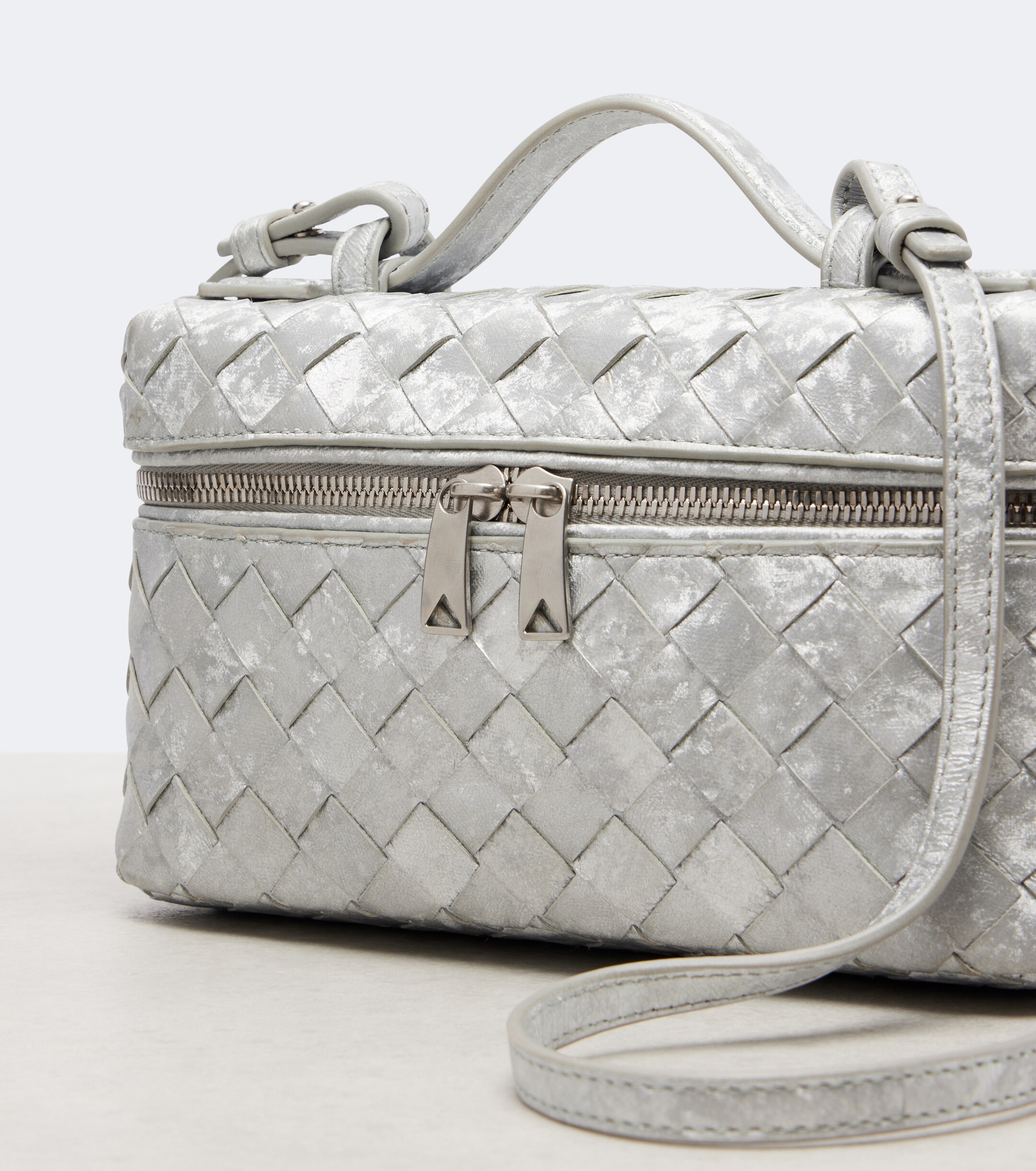 Bottega Veneta Bang Bang metallic leather vanity bag