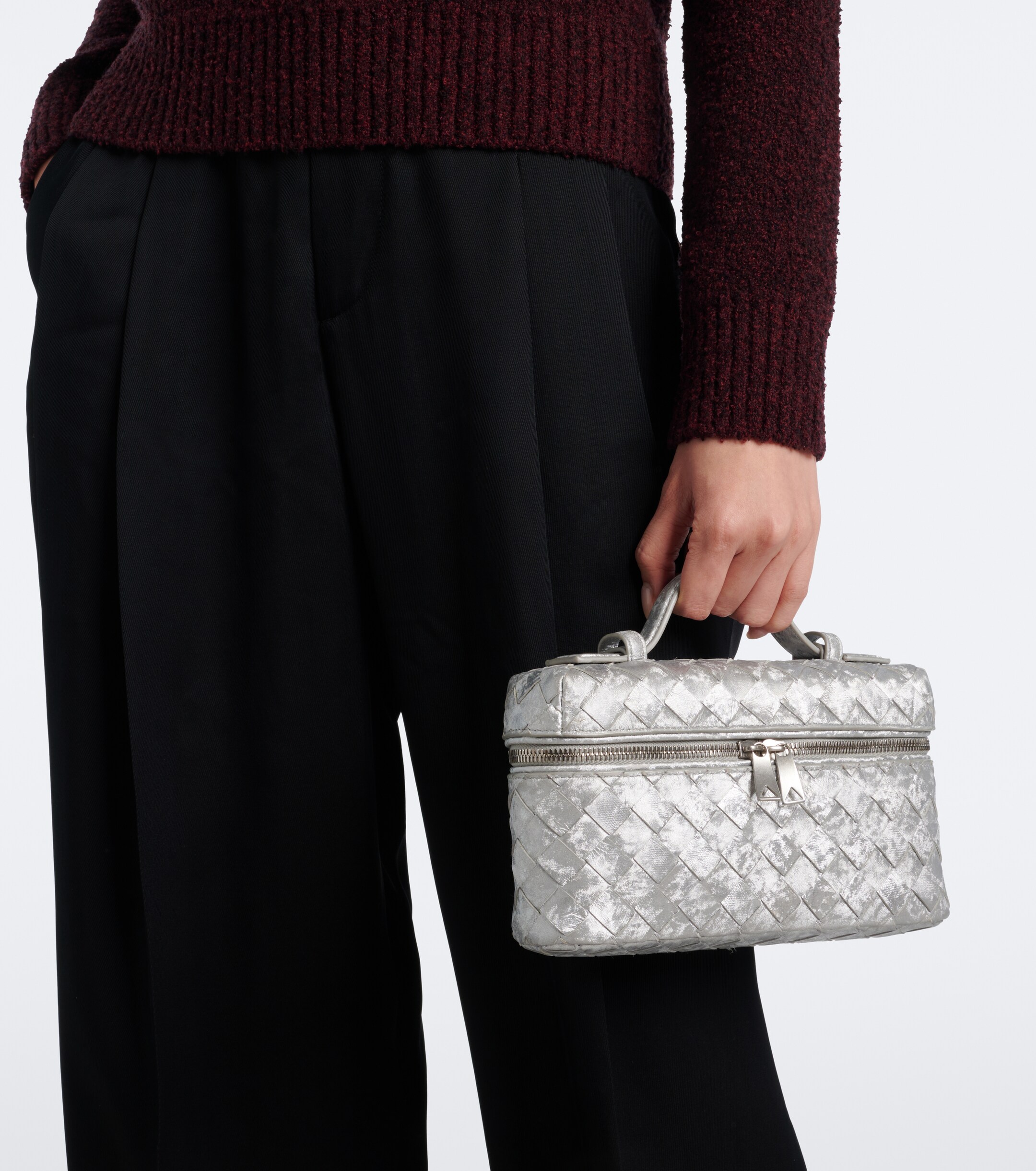 Bottega Veneta Bang Bang metallic leather vanity bag