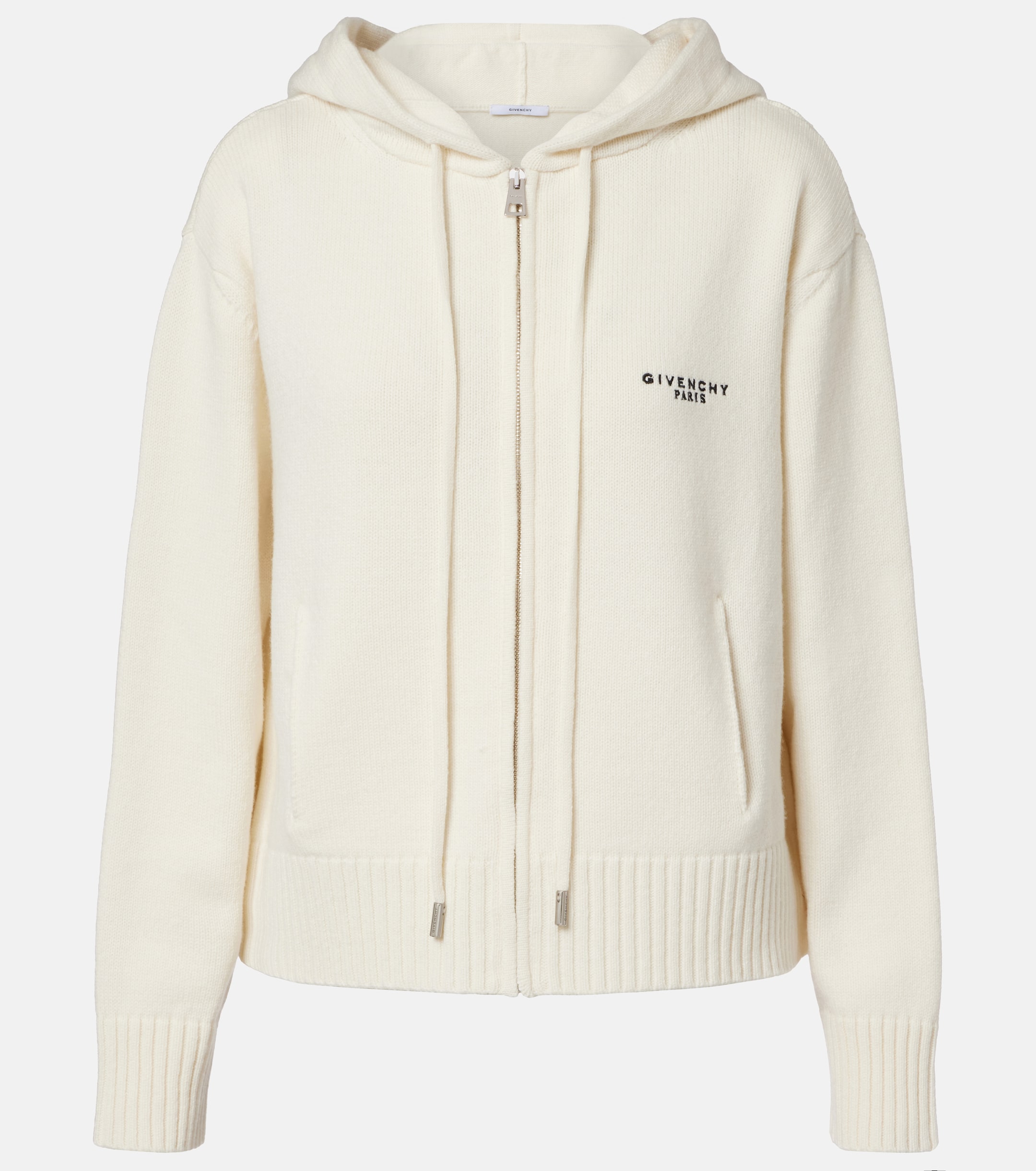 Givenchy - Logo hooded wool and cashmere zip-up cardigan | Plush