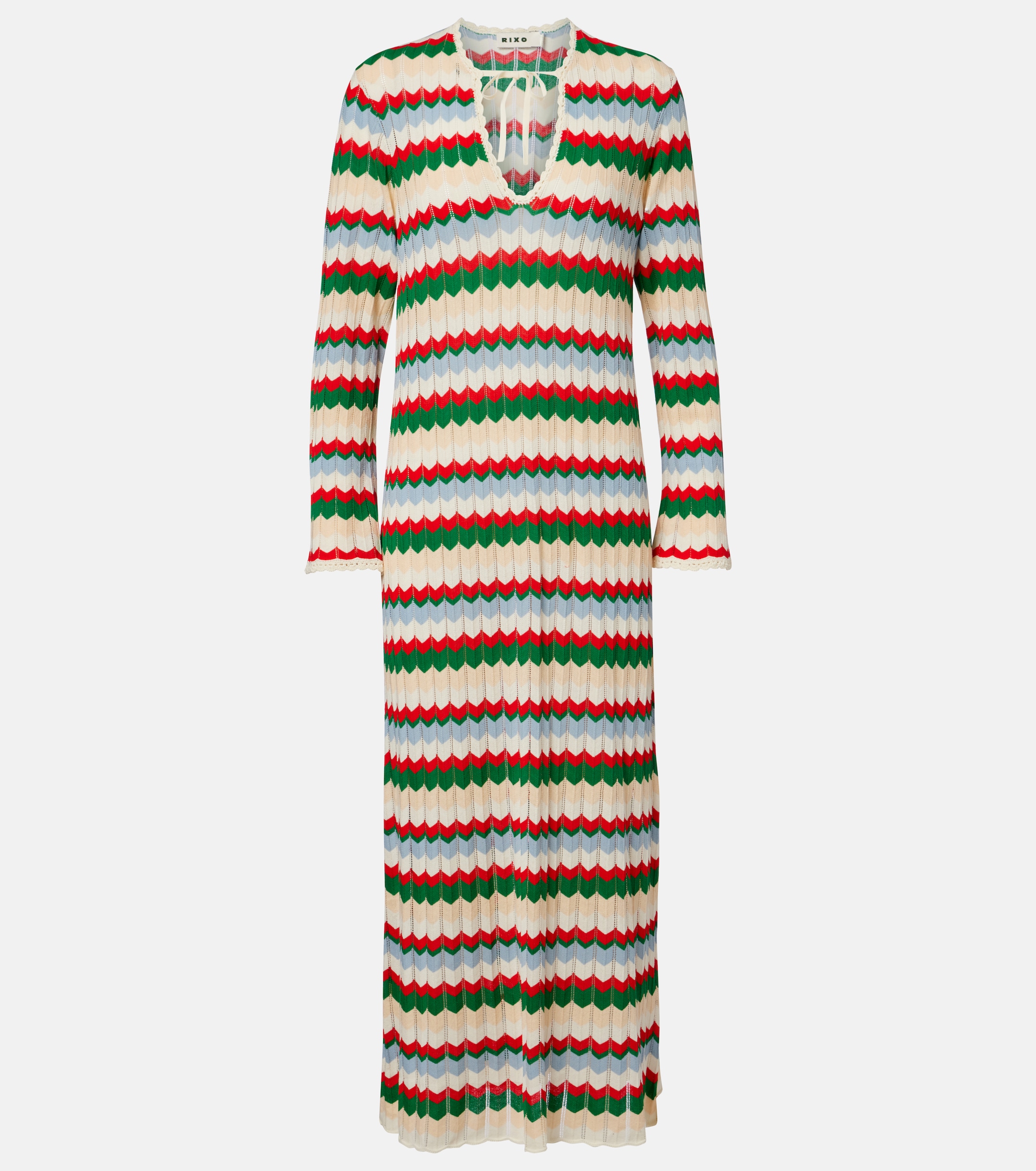 chinese dress ladies Chevron Knit Maxi  Lilly Grace