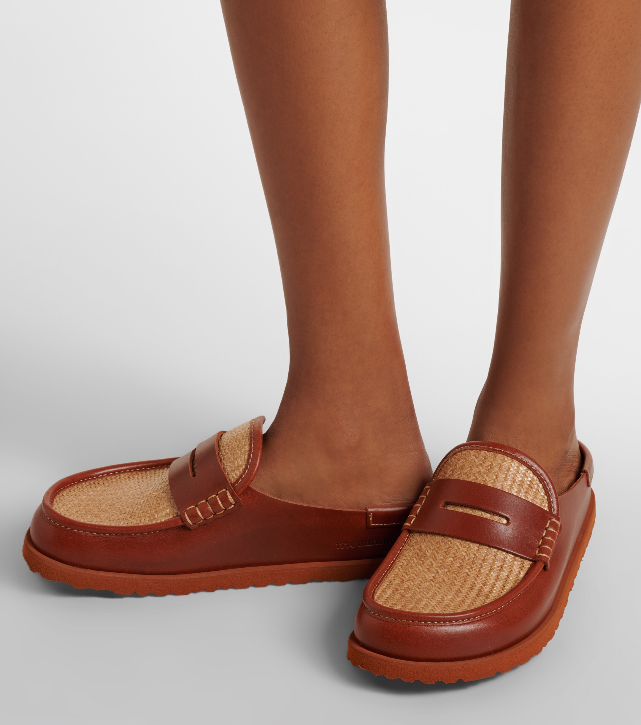 Birkenstock 1774 Birkenstock 1774 Naples leather-trimmed woven mules