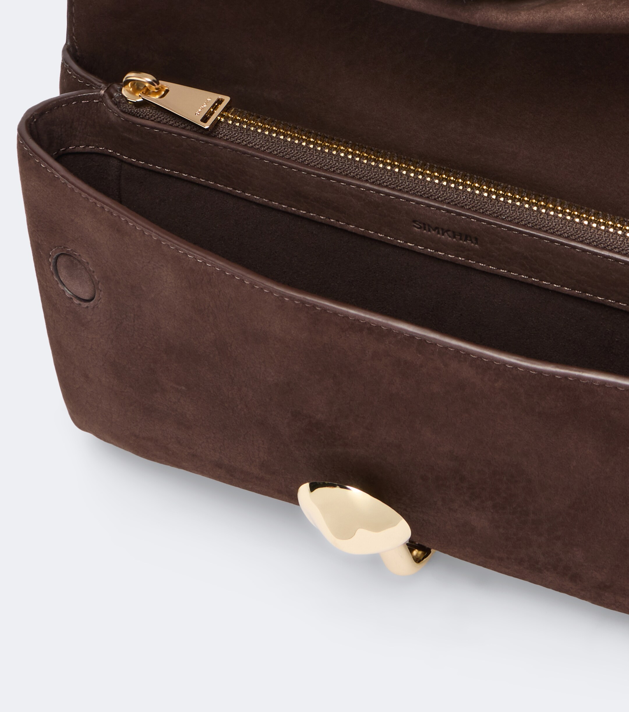 SIMKHAI Simkhai Amaya leather clutch