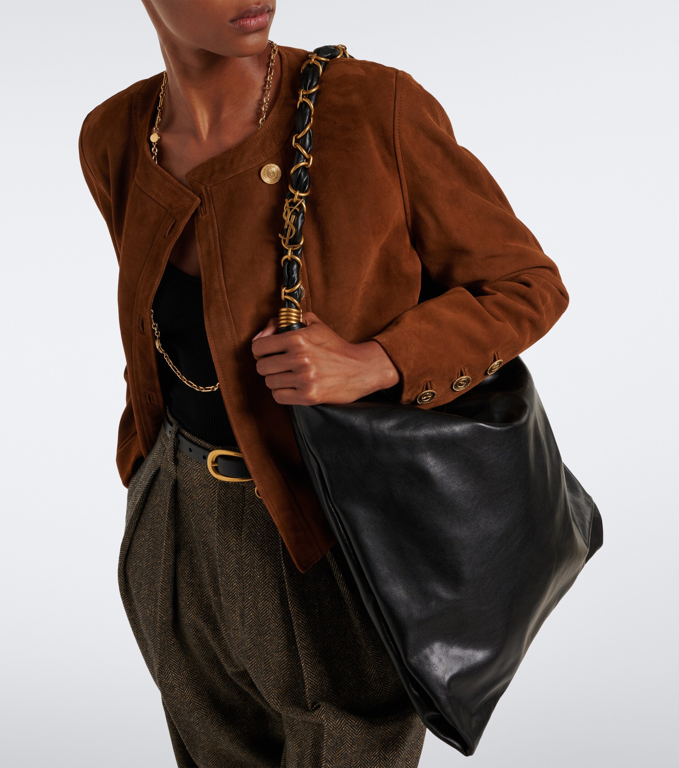 Saint Laurent Amalia leather shoulder bag