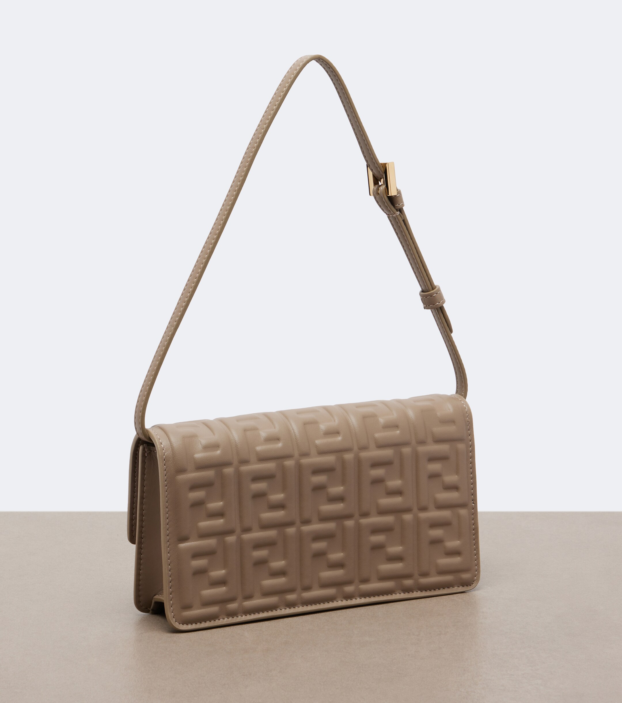 Fendi Fendi Tube FF leather wallet on chain