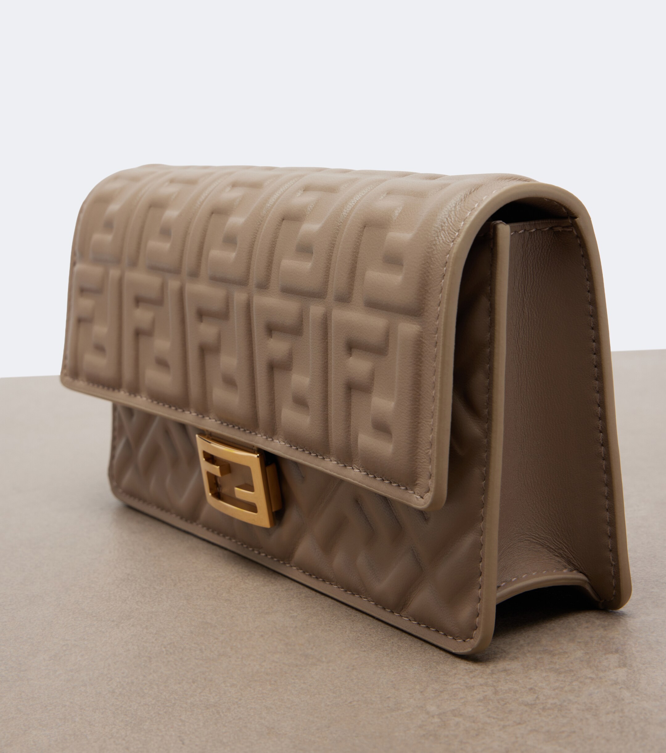 Fendi Fendi Tube FF leather wallet on chain