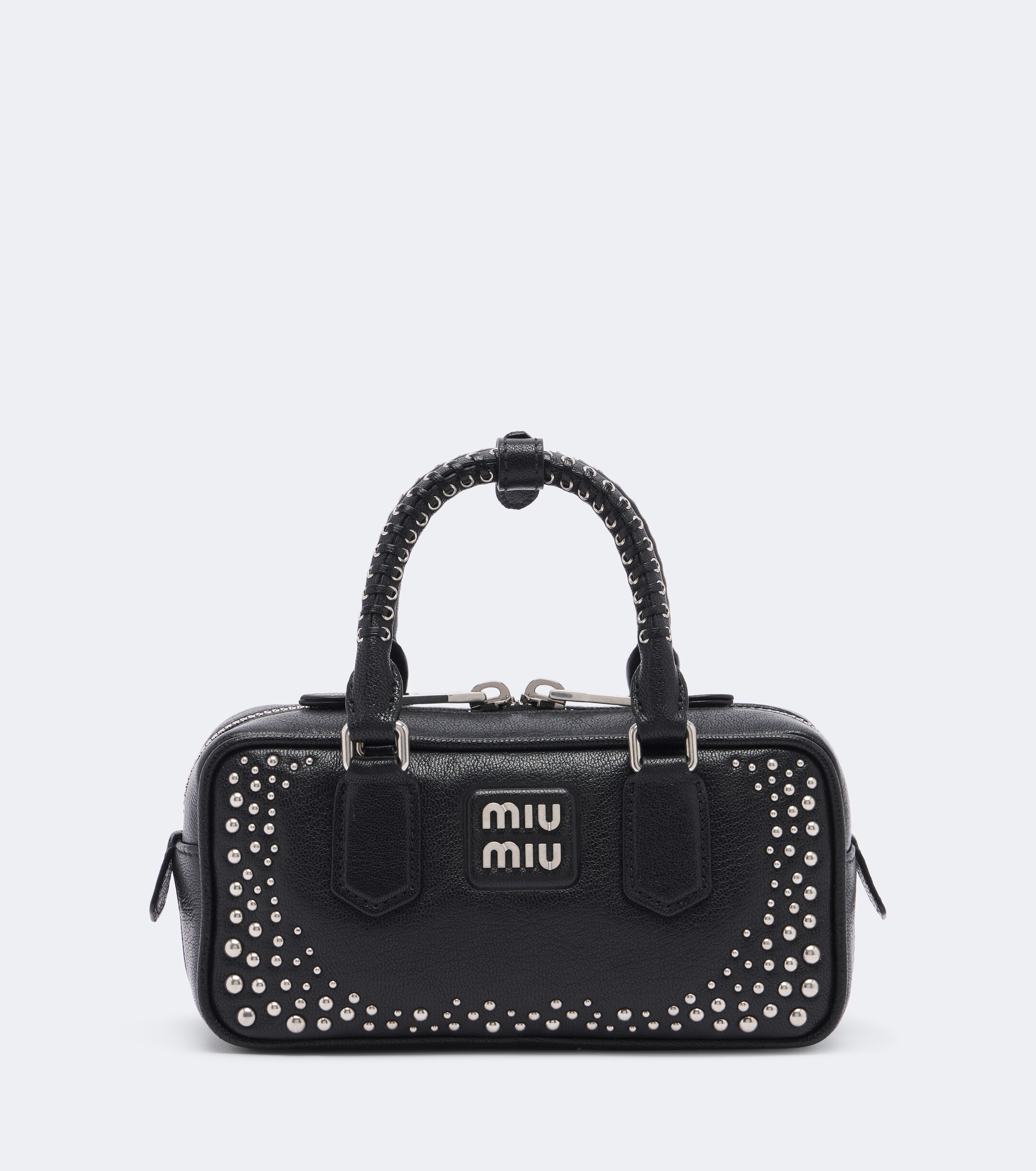 Miu Miu Miu Miu Arcadie studded leather top-handle bag