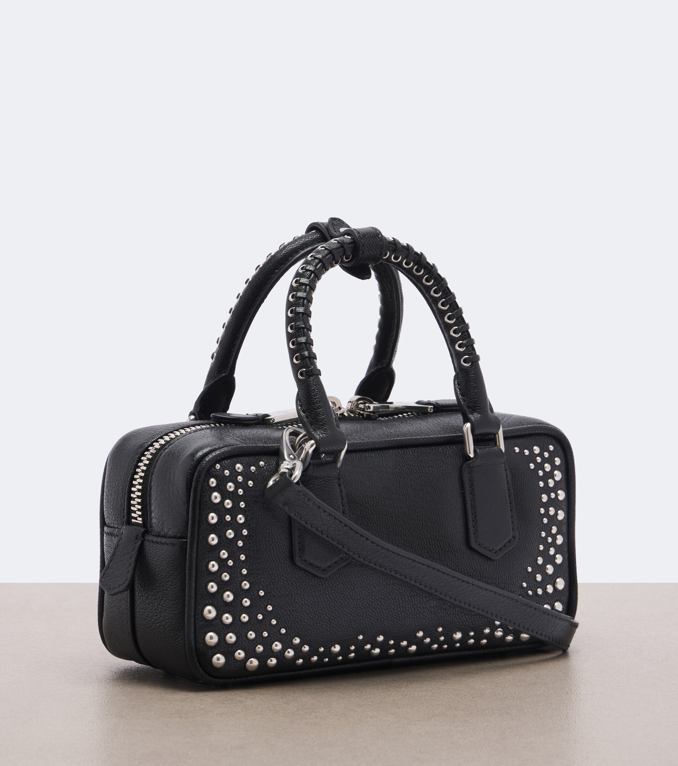 Miu Miu Miu Miu Arcadie studded leather top-handle bag