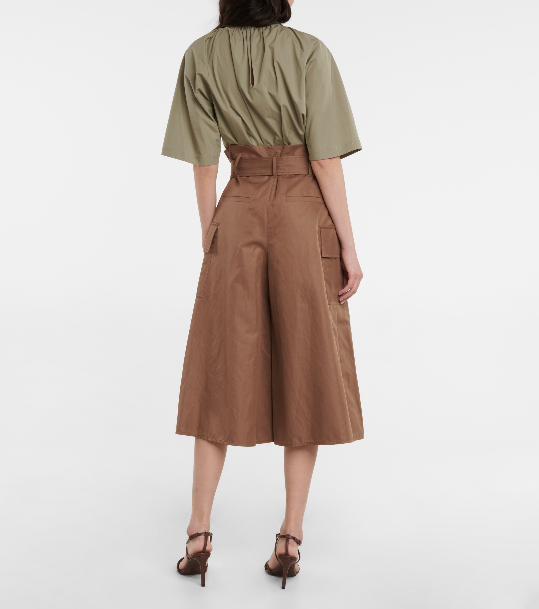 Brunello Cucinelli Cotton and ramie culottes