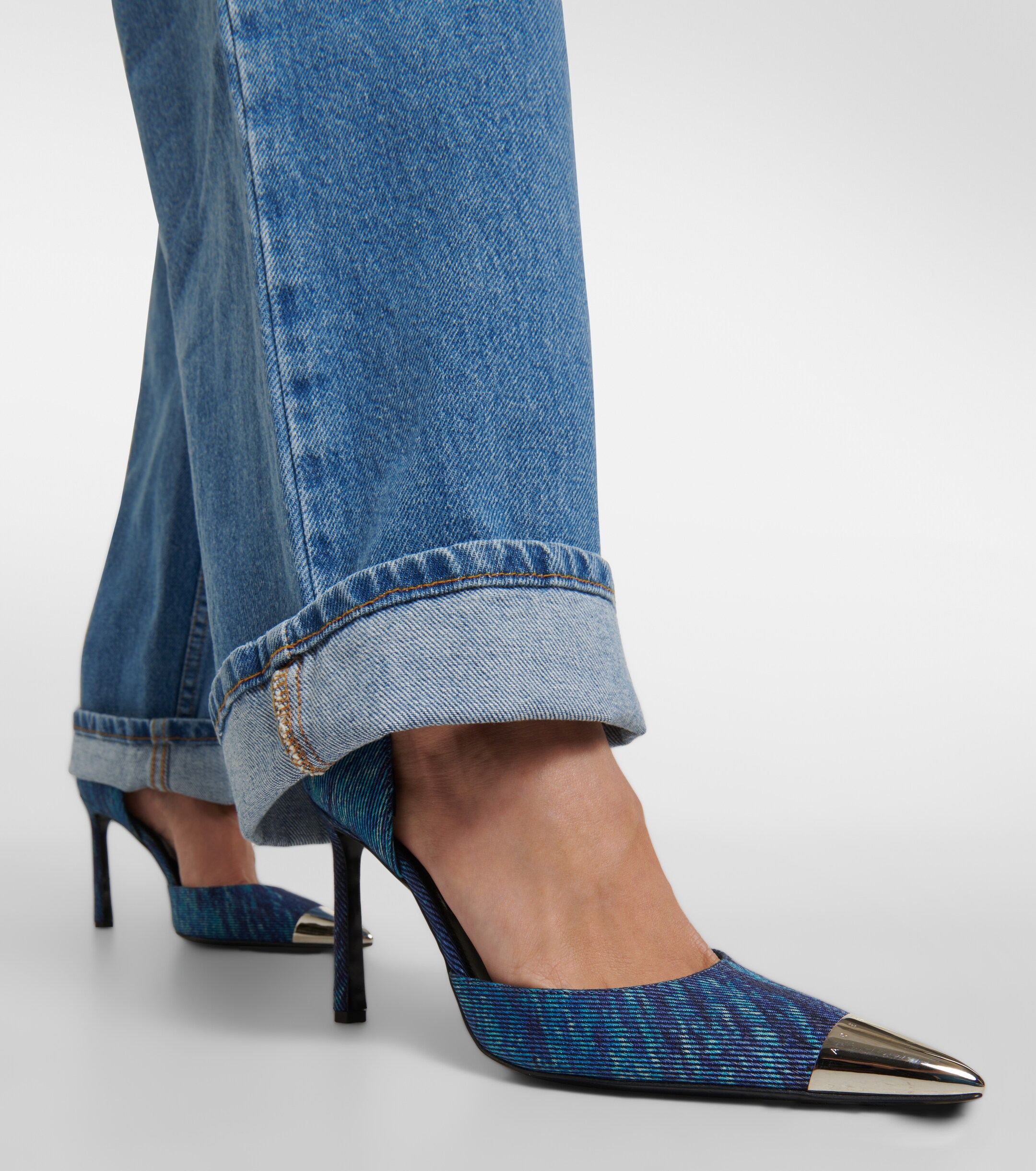 Area - x Sergio Rossi denim pumps | Plush