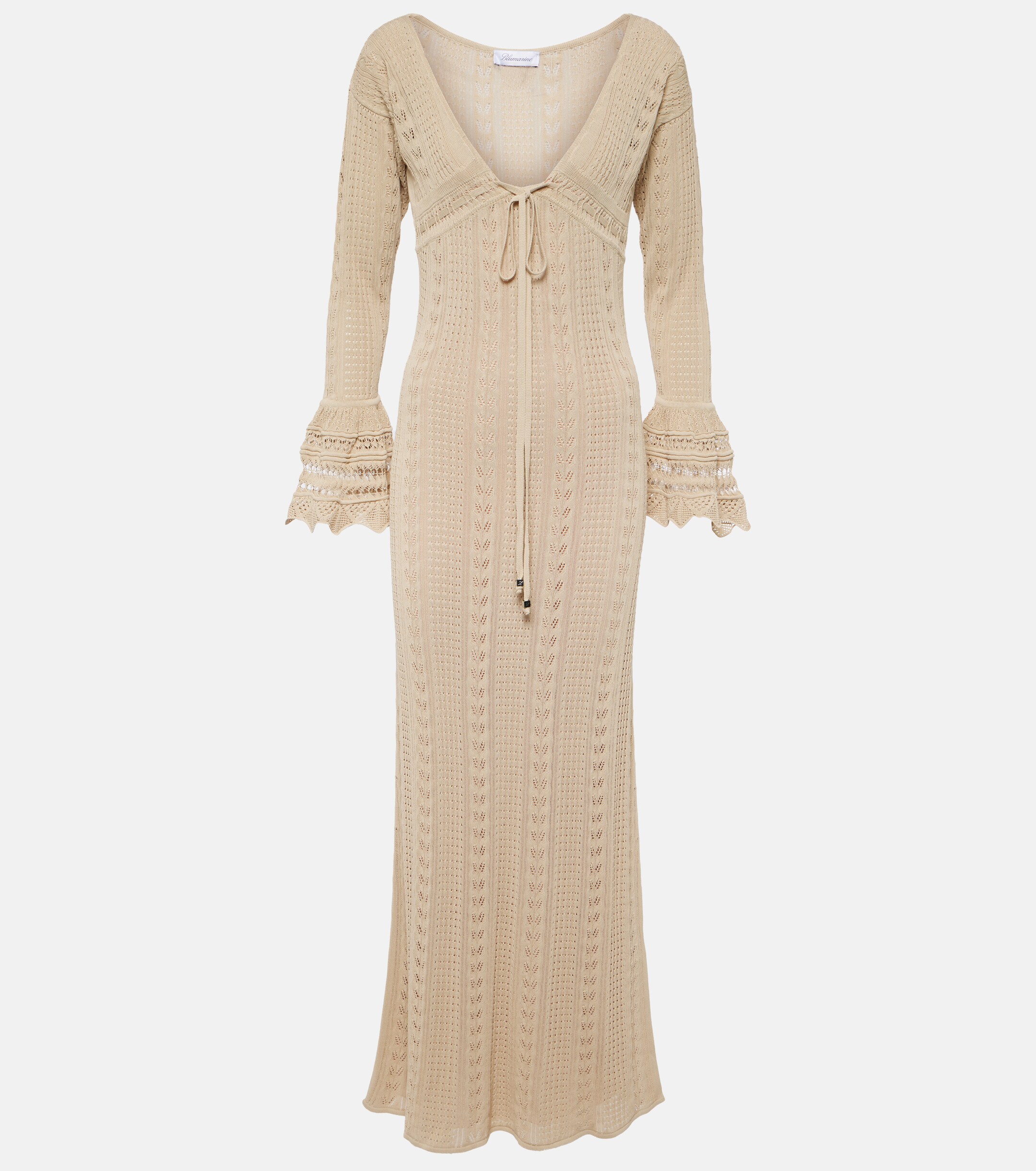 Blumarine Crochet maxi dress