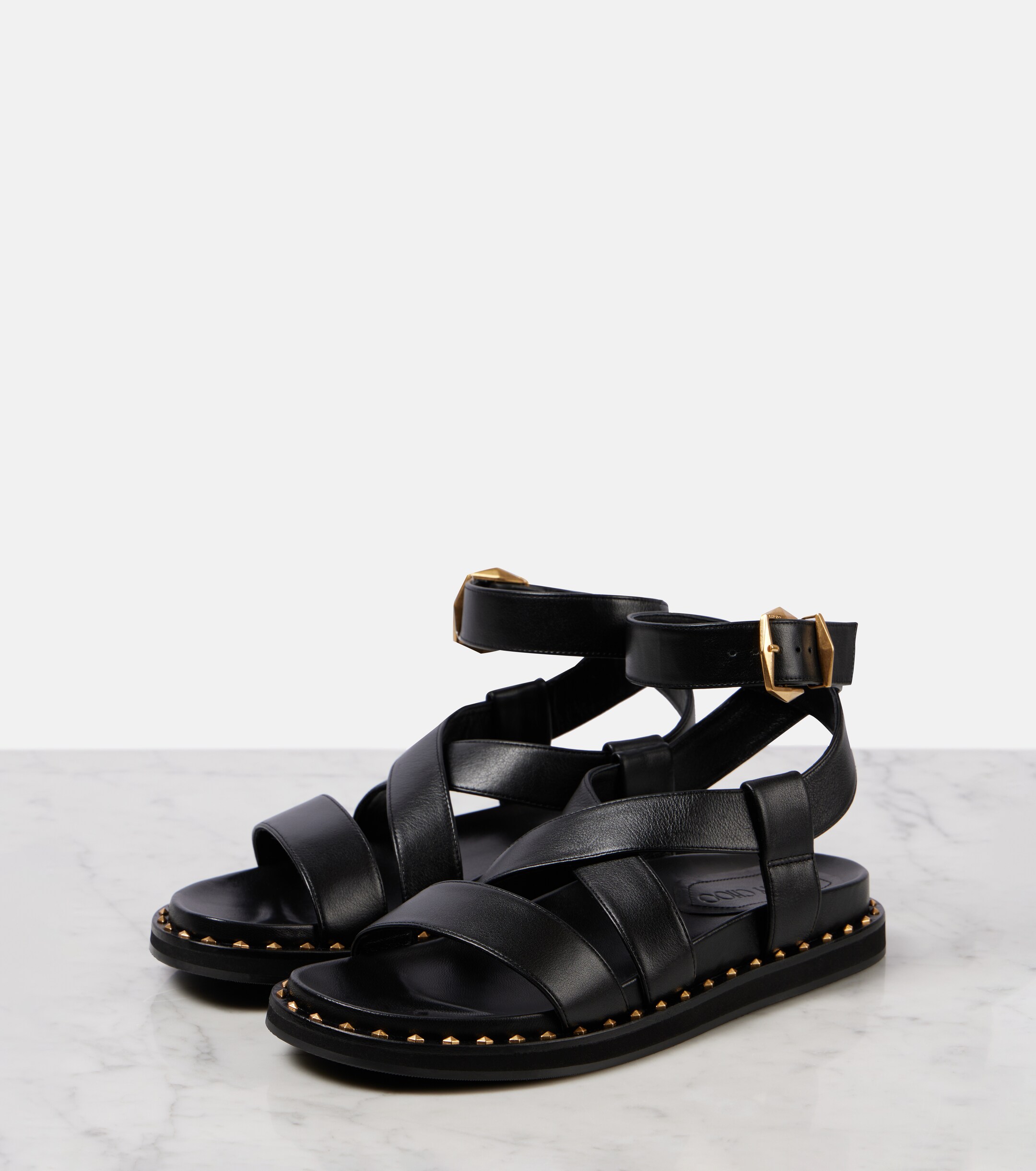 JIMMY CHOO Blaise leather sandals