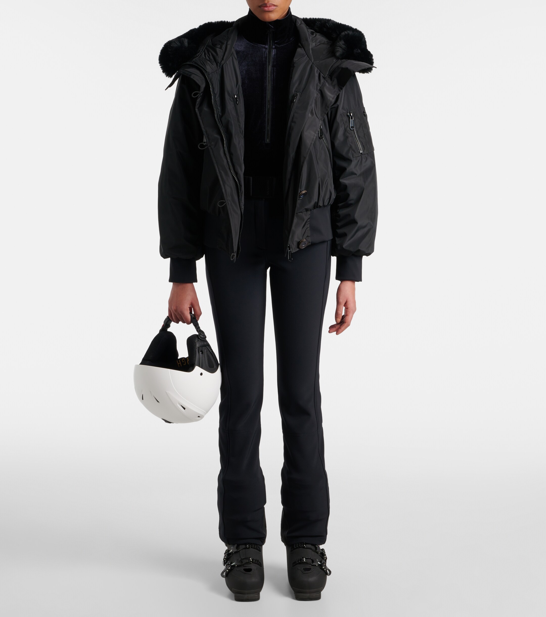 GOLDBERGH Goldbergh Radient half-zip velvet ski top