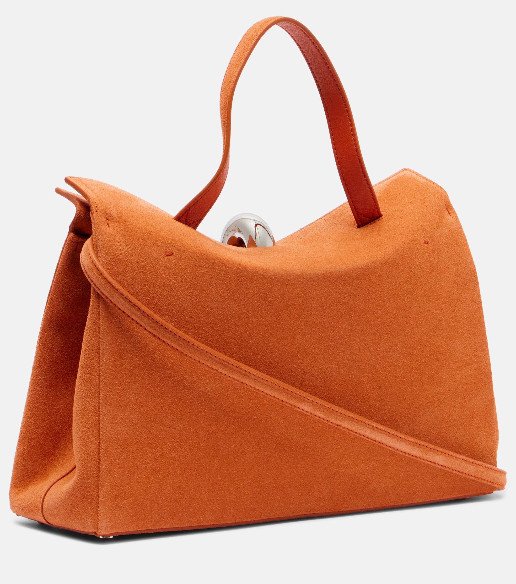 Jacquemus Valérie Medium suede top-handle bag
