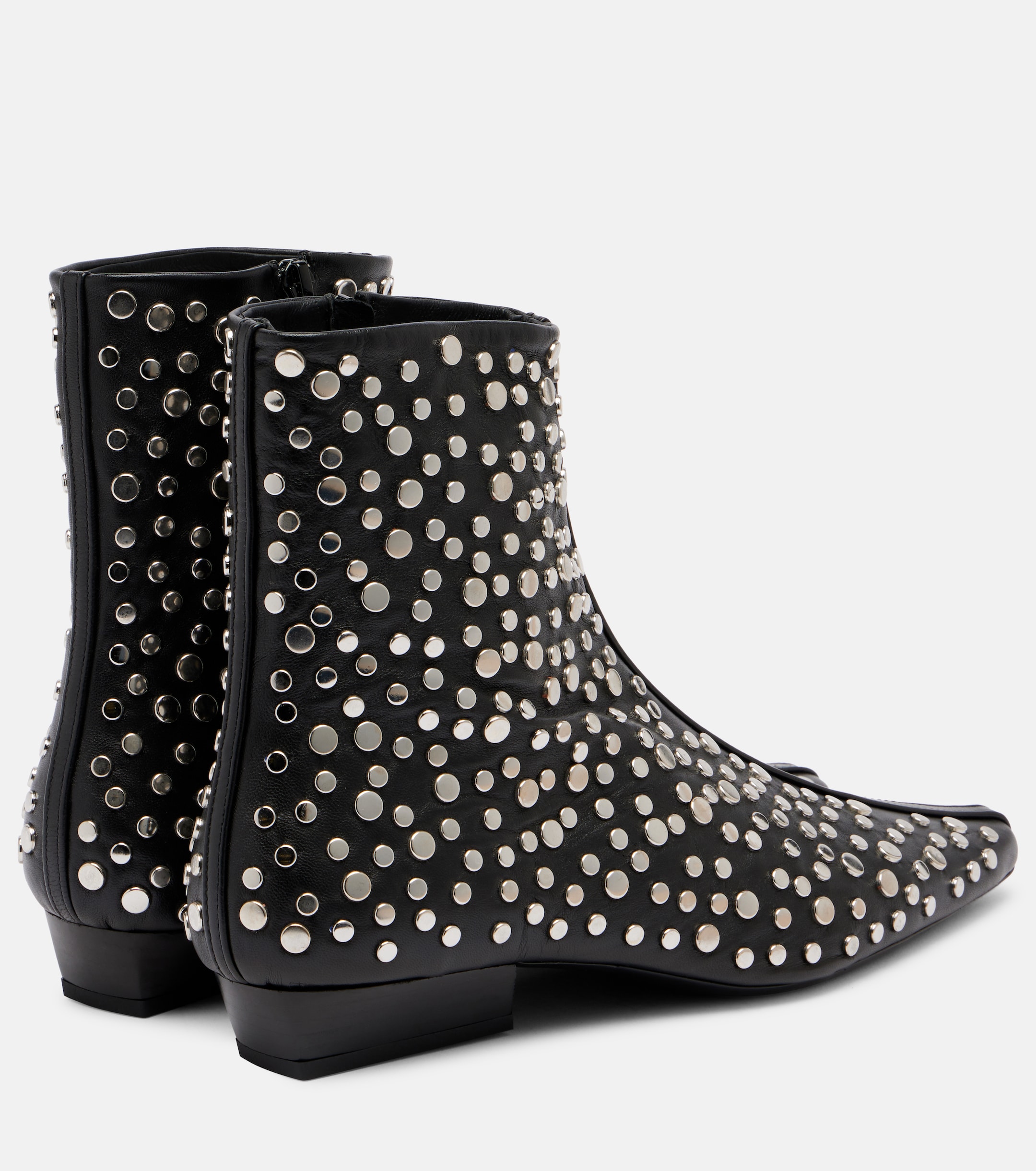 Staud Wally studded leather ankle boots 