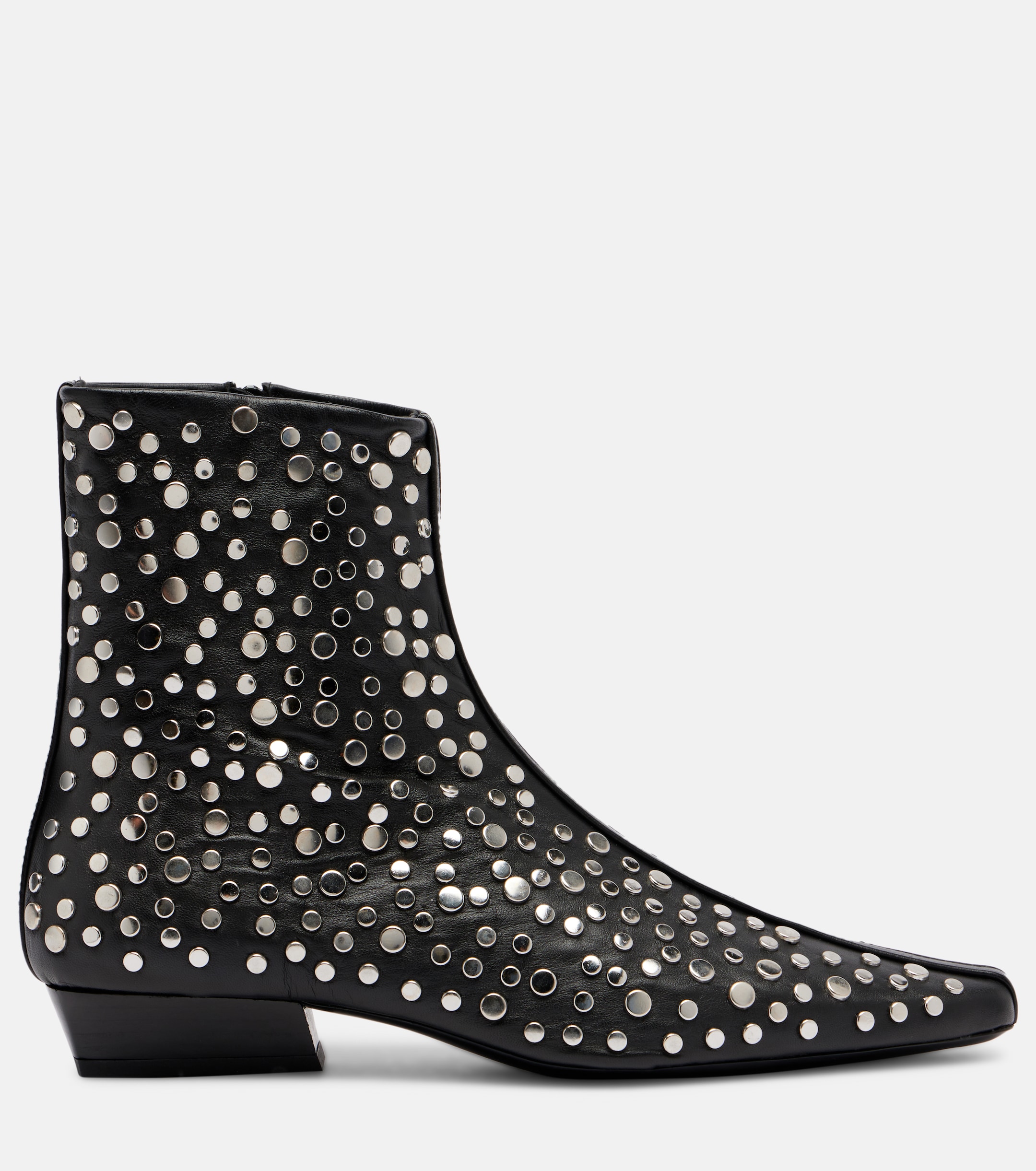 Staud Wally studded leather ankle boots 