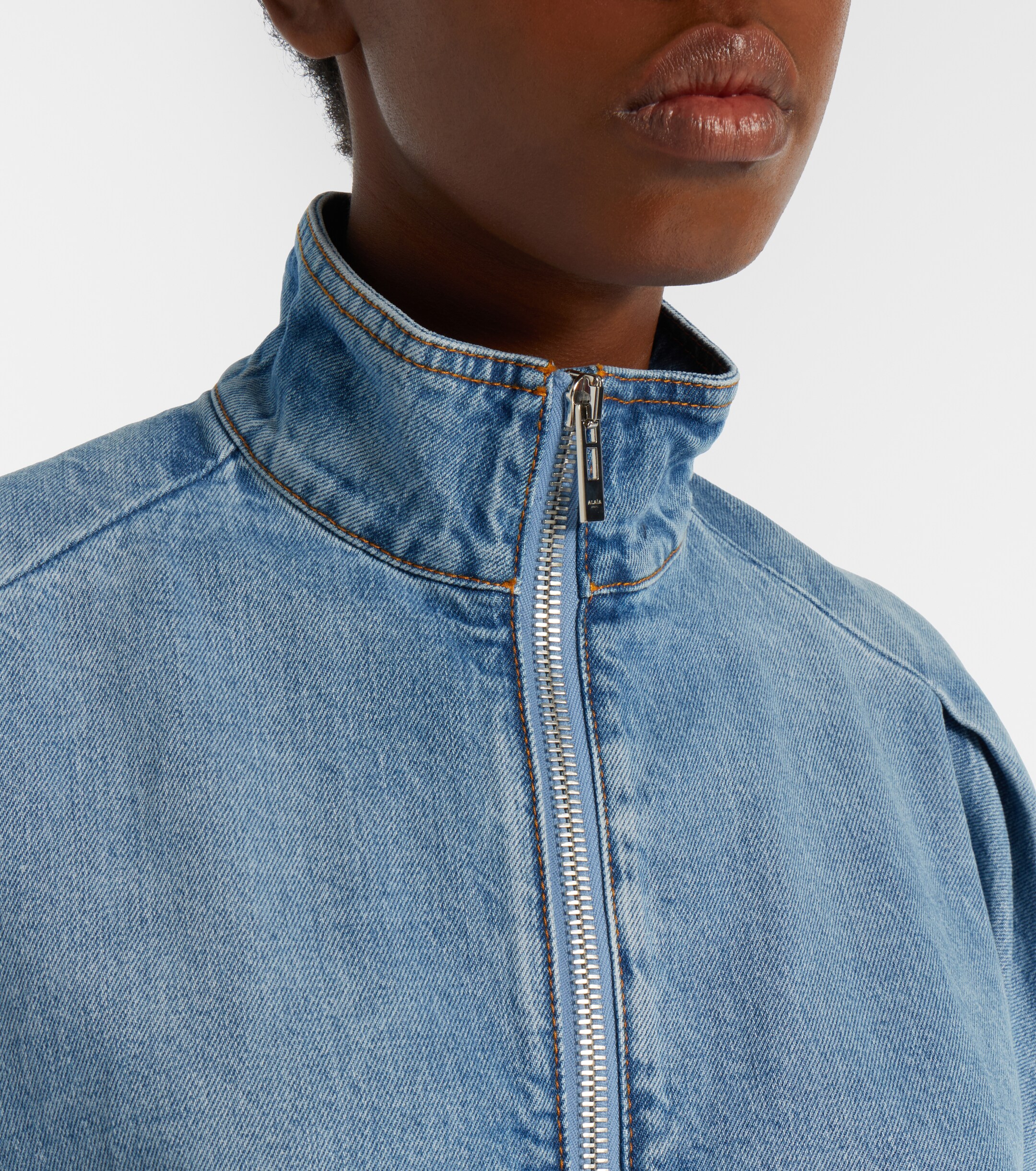 Alaïa Alaïa Denim blouson jacket