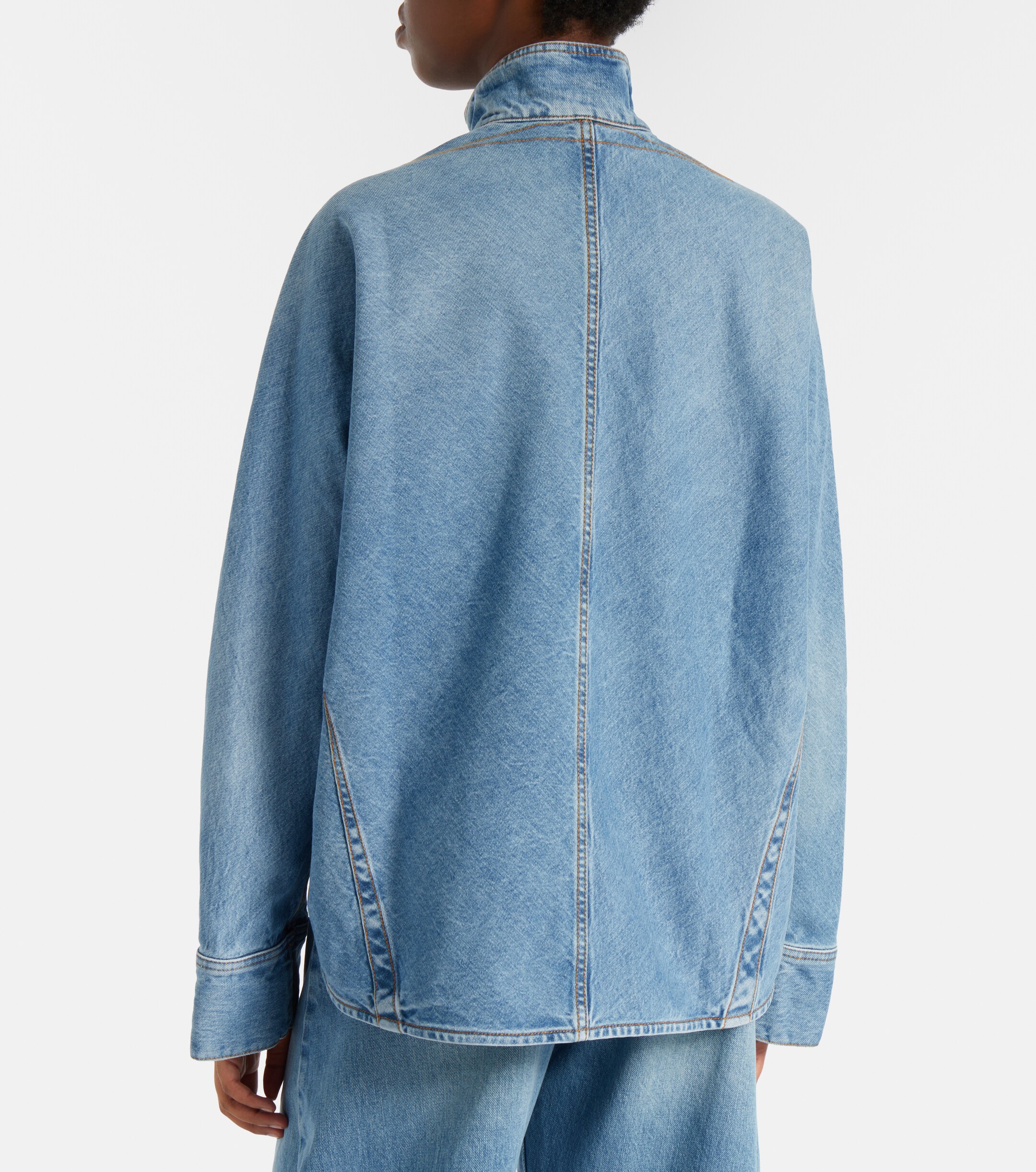 Alaïa Alaïa Denim blouson jacket