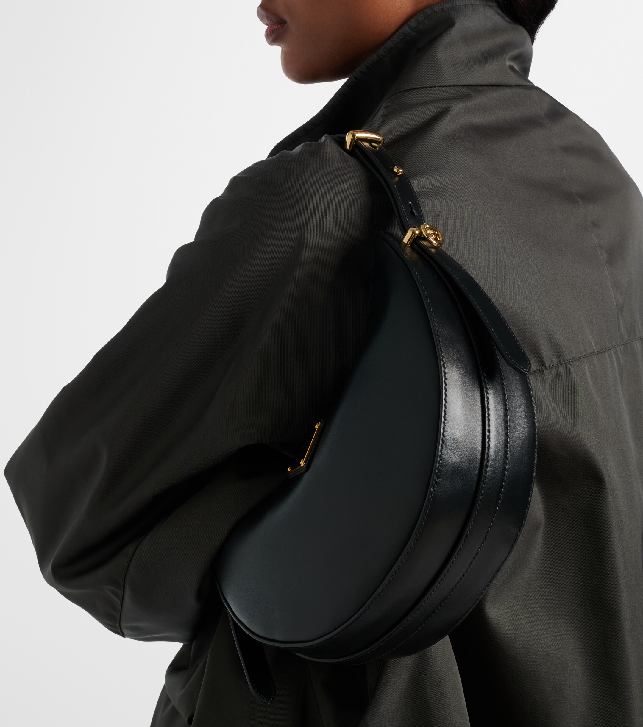 Prada Prada Arqué Mini leather shoulder bag