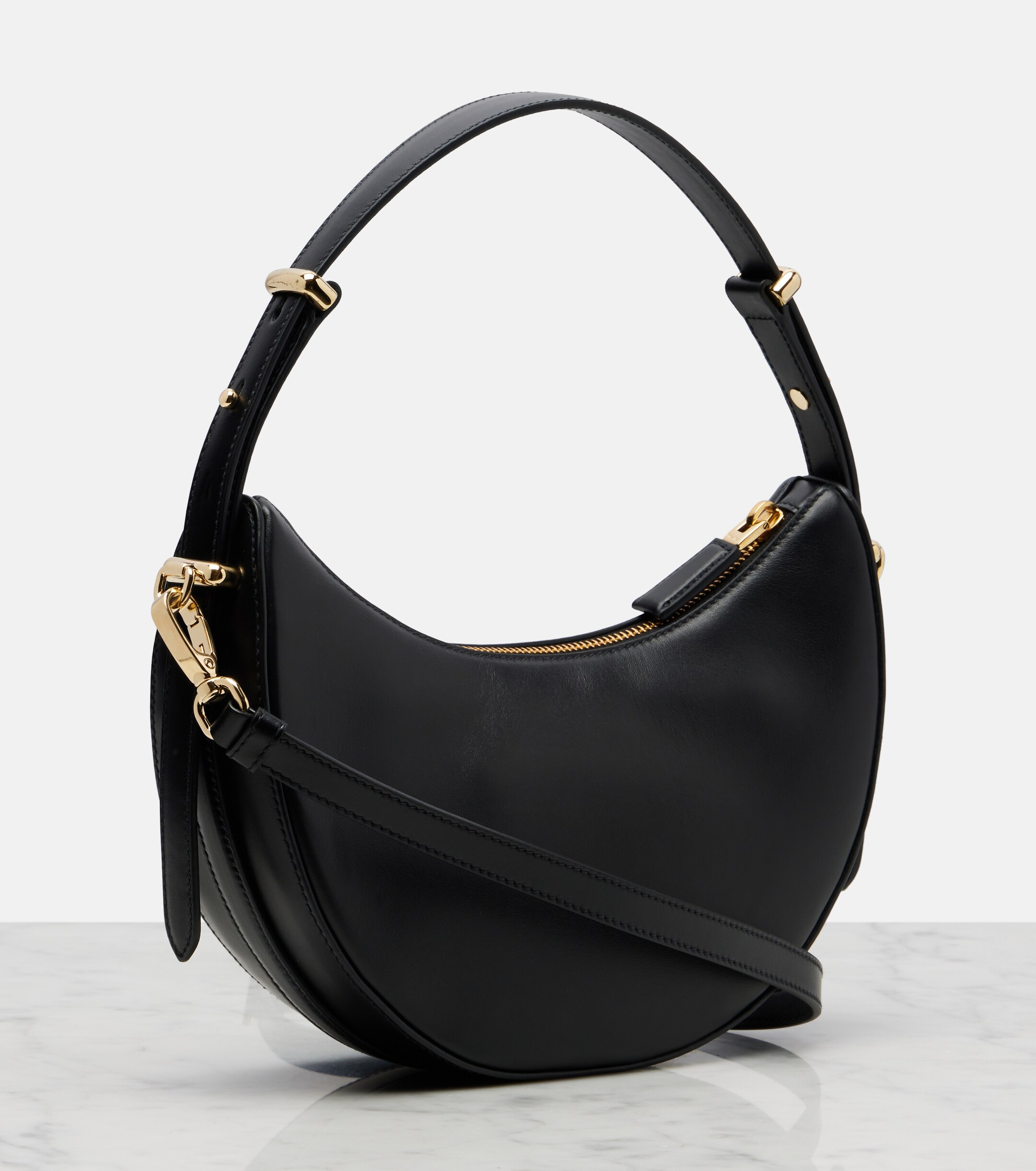 Prada Prada Arqué Mini leather shoulder bag