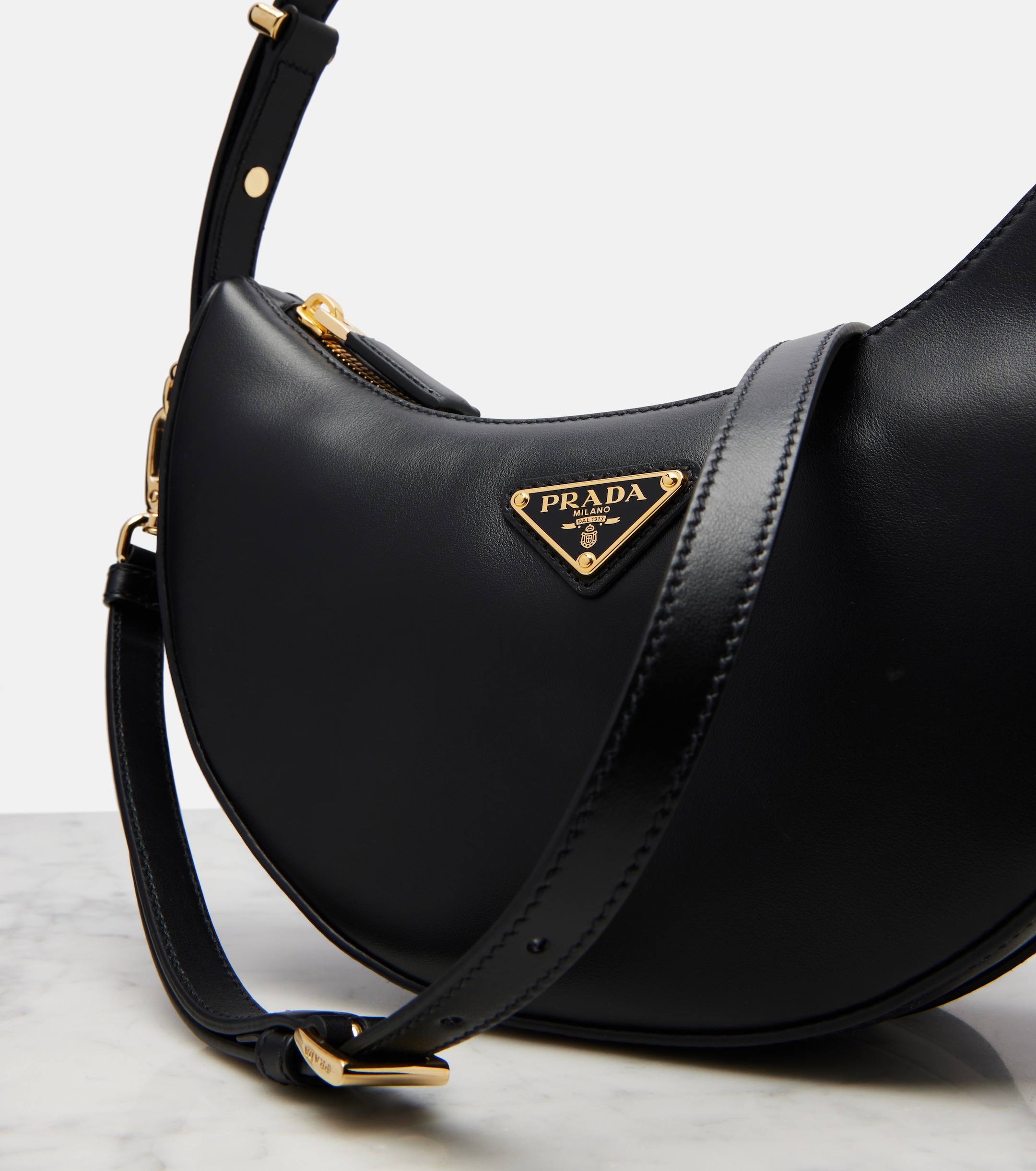 Prada Prada Arqué Mini leather shoulder bag