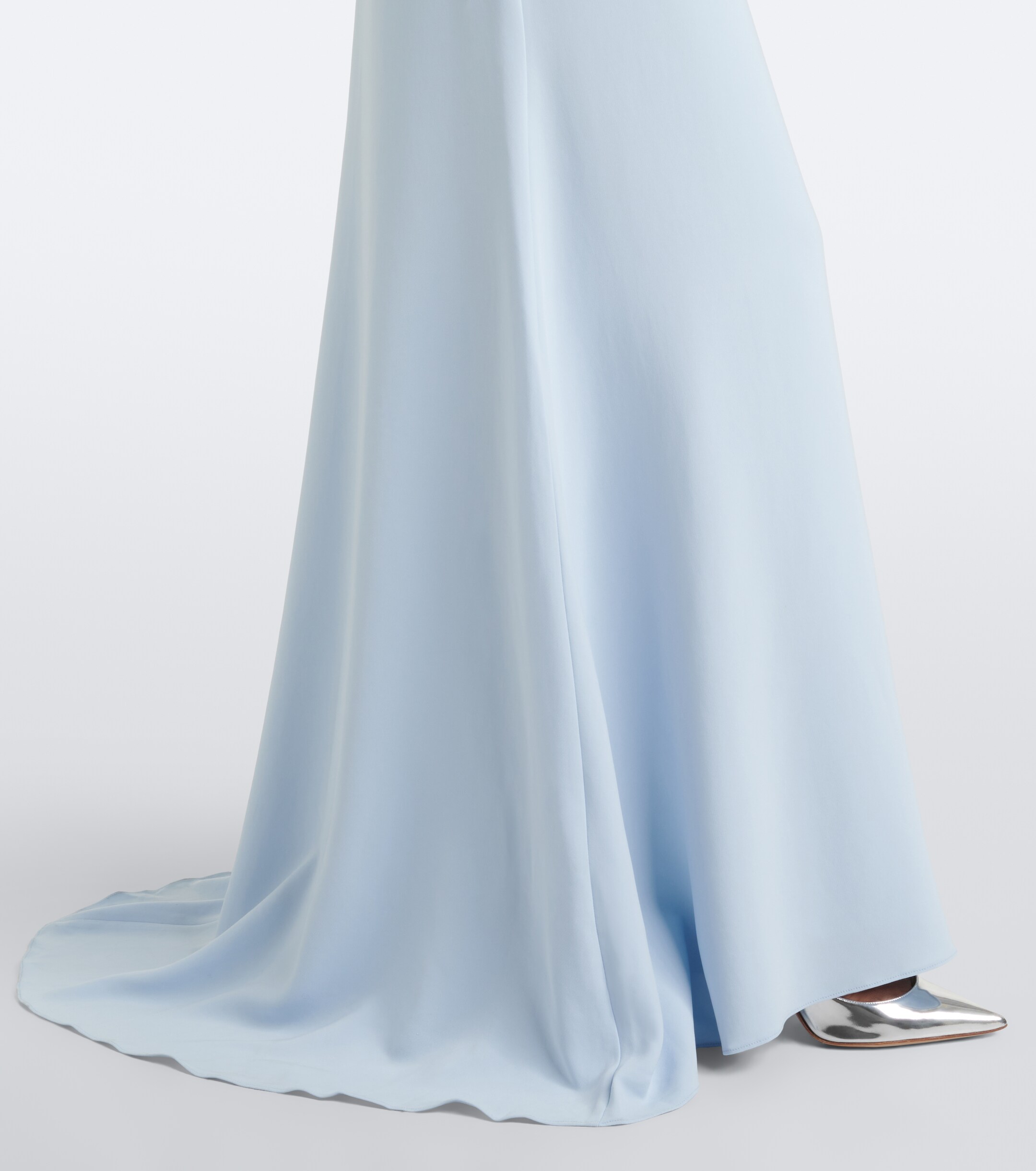 Costarellos Costarellos Brona embellished lace-paneled crêpe gown