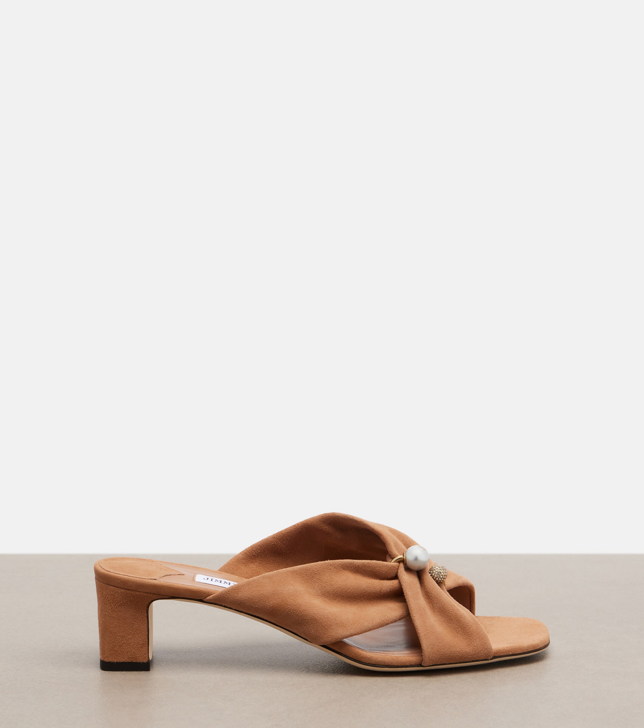 JIMMY CHOO Jimmy Choo Rafi embellished suede mules