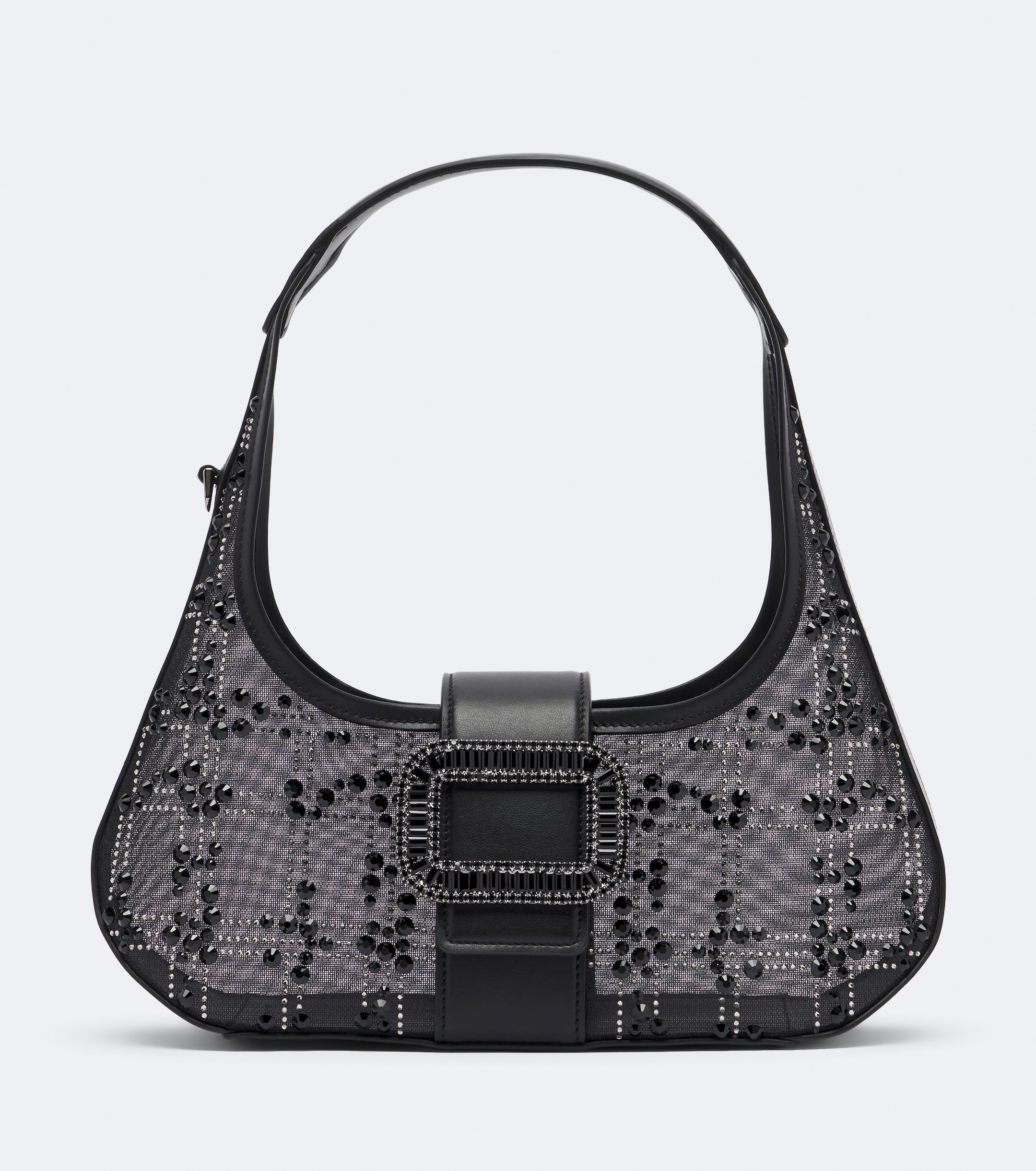 ROGER VIVIER Roger Vivier Pilgrim Mini embellished top-handle bag